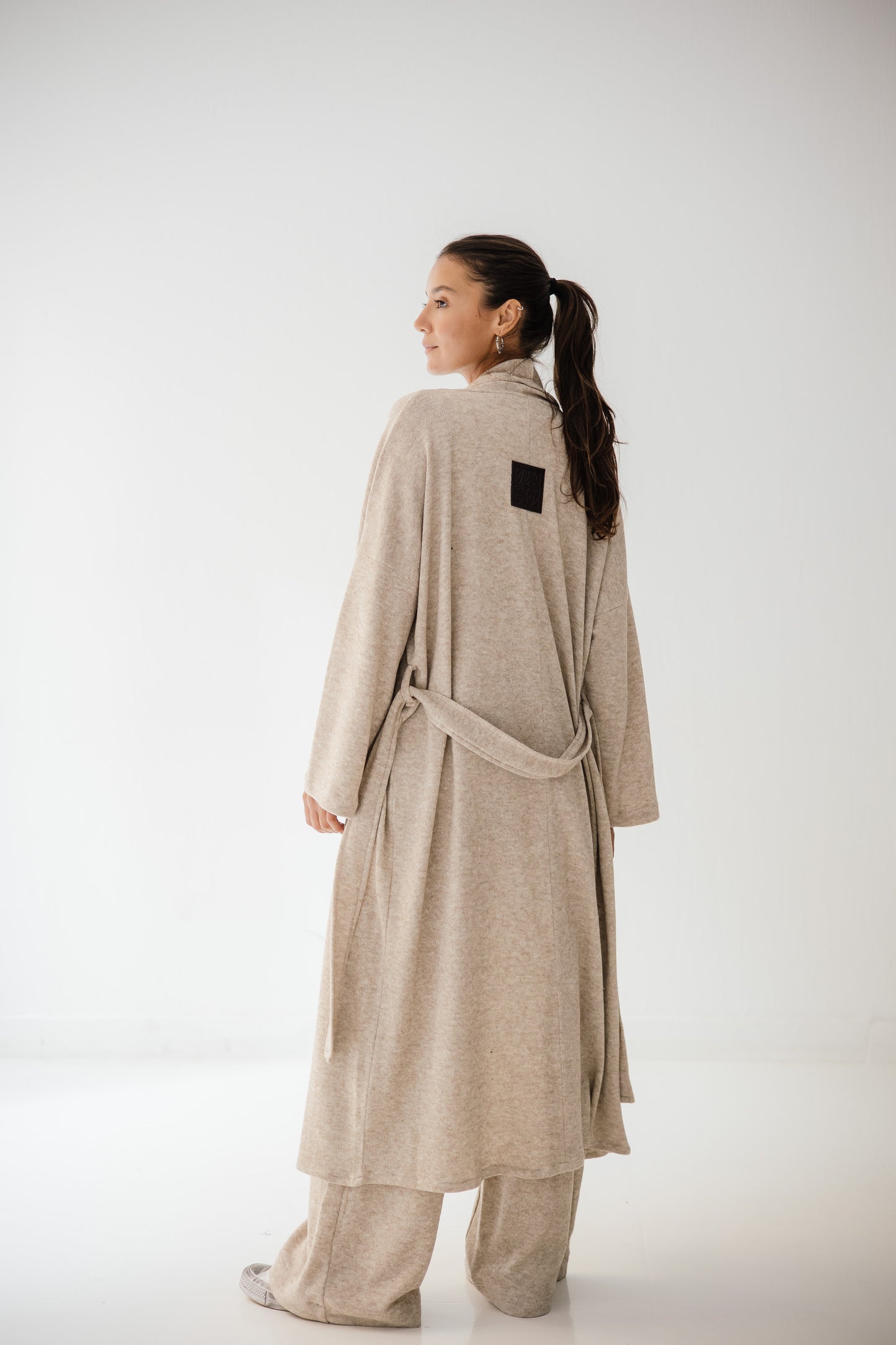 Unfinished Wool Set In Cafe