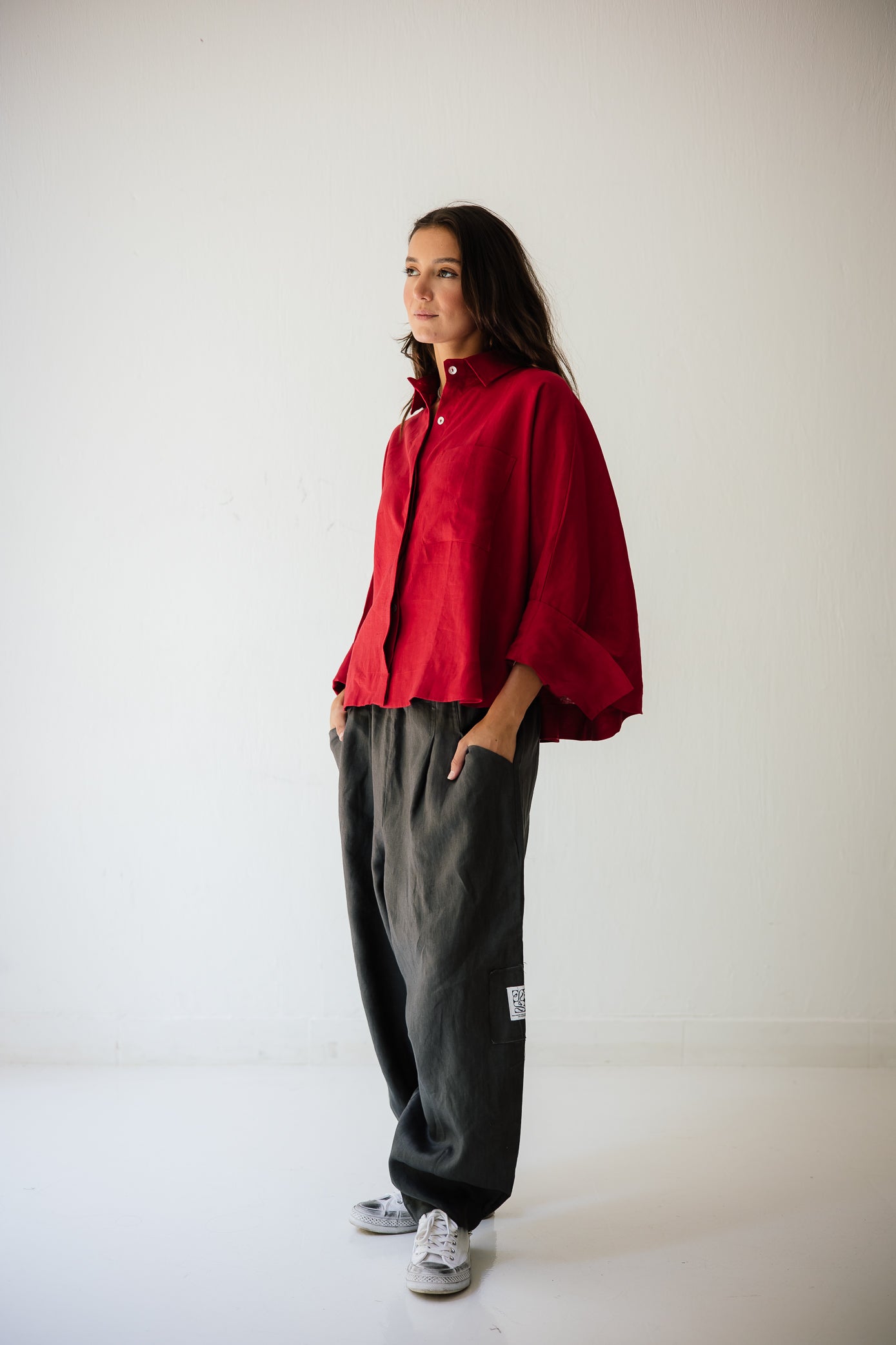 Balloon Pant In Dark-grey
