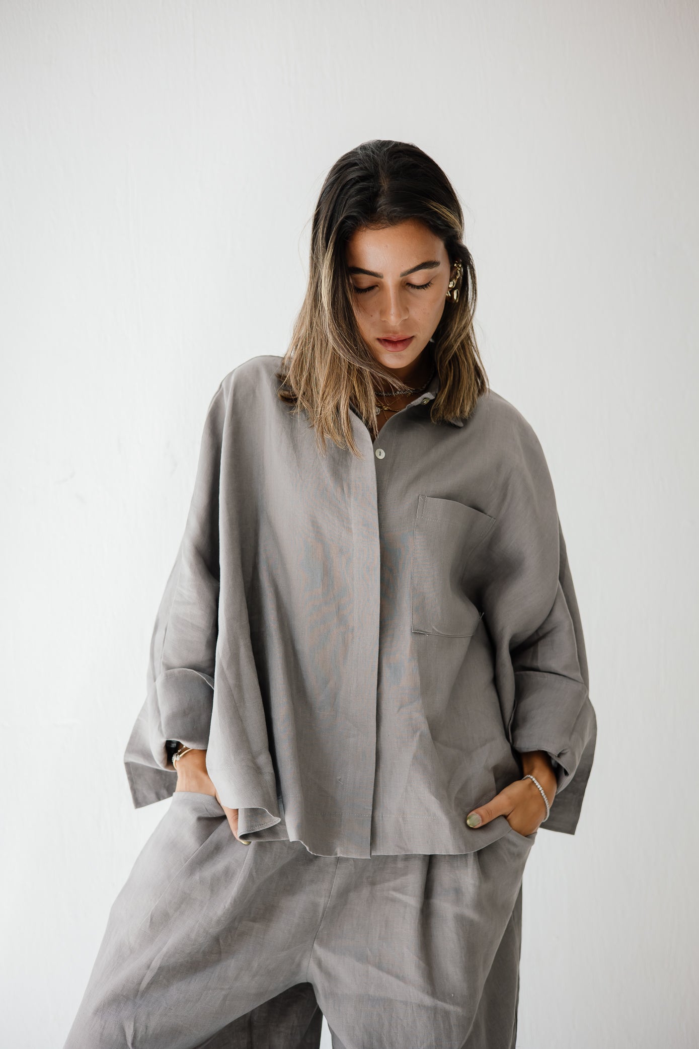 Butterfly Shirt In Grey