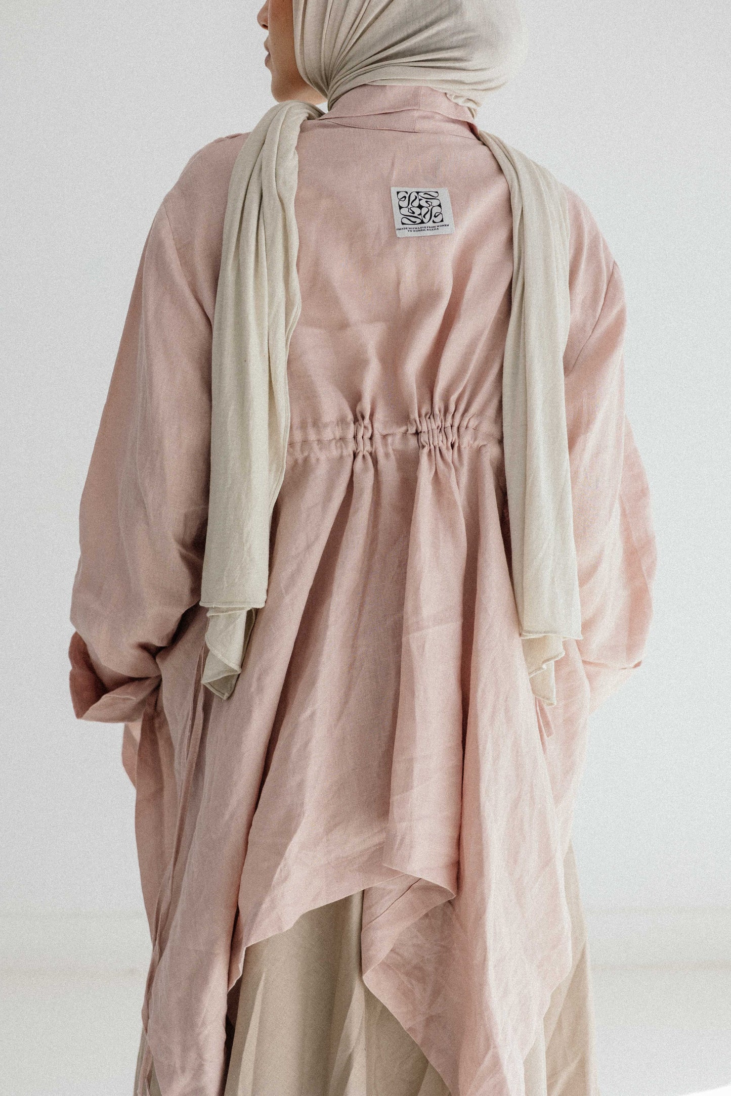 Elastic Kimono In Rose