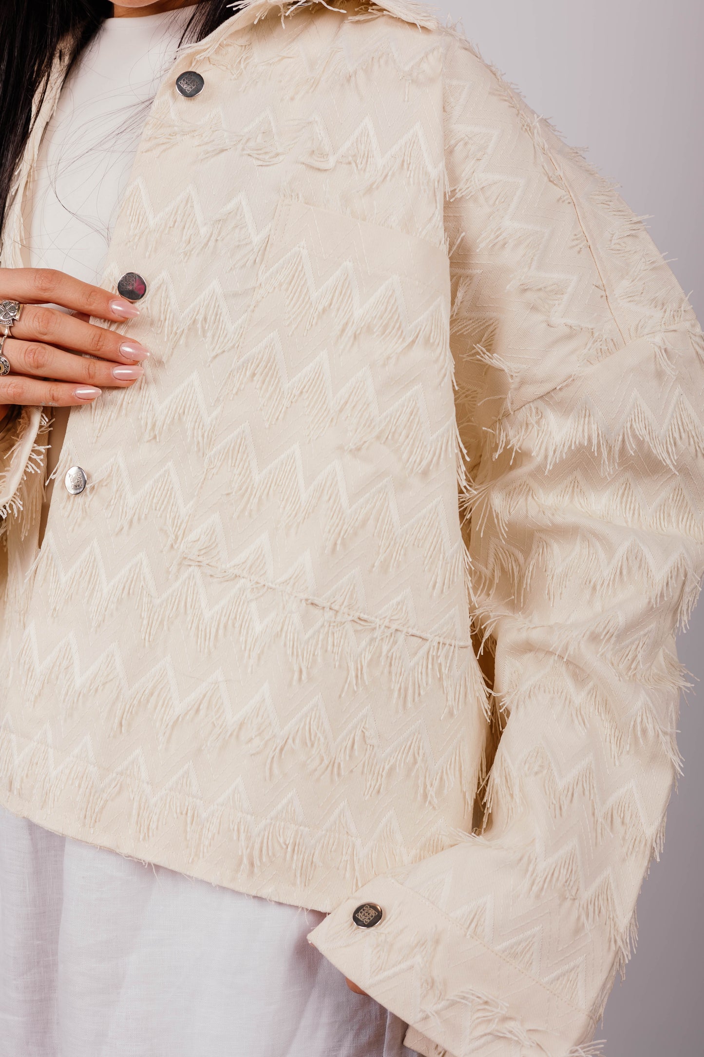 Embroidery Shirt In Off-white