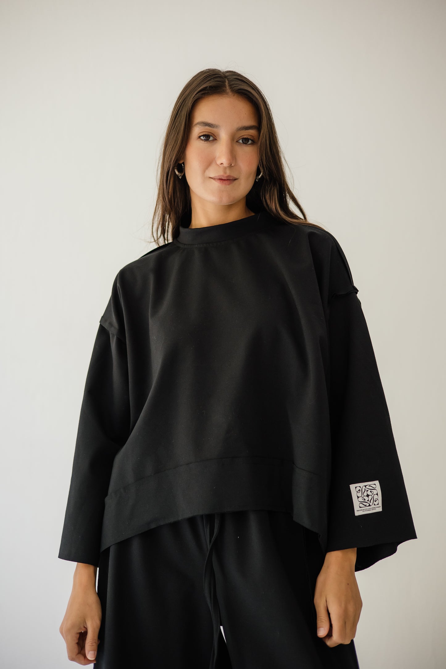 Pocket Cotton Set In Black