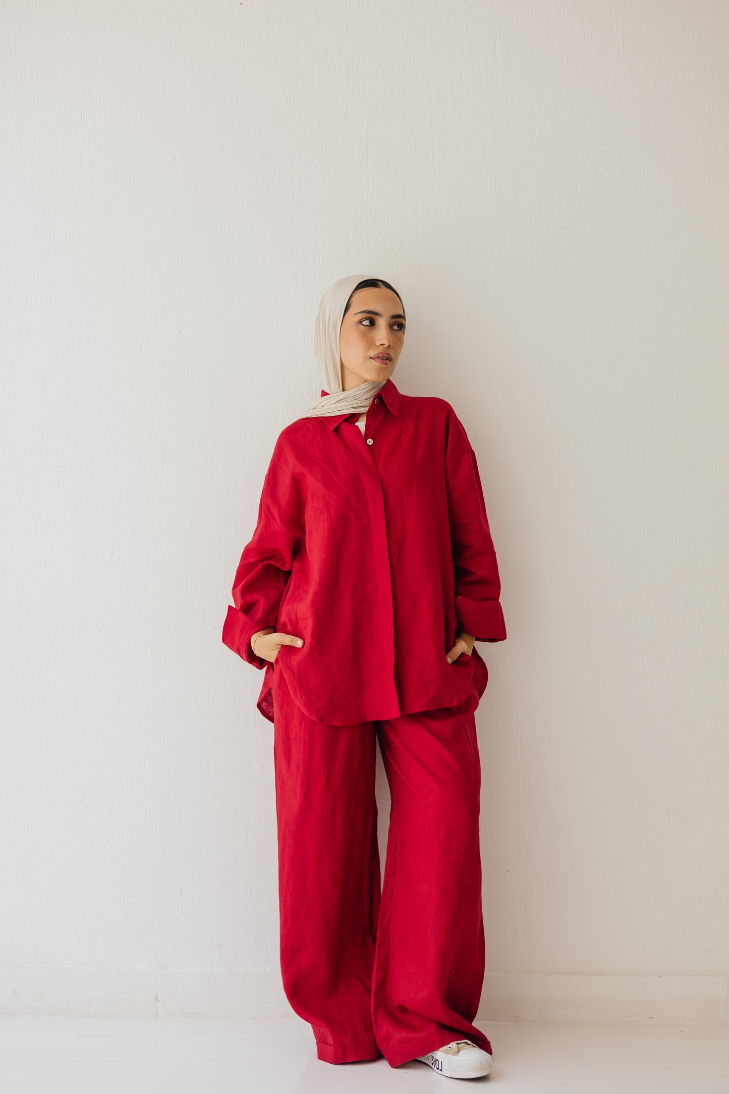 Basic Pant In Red