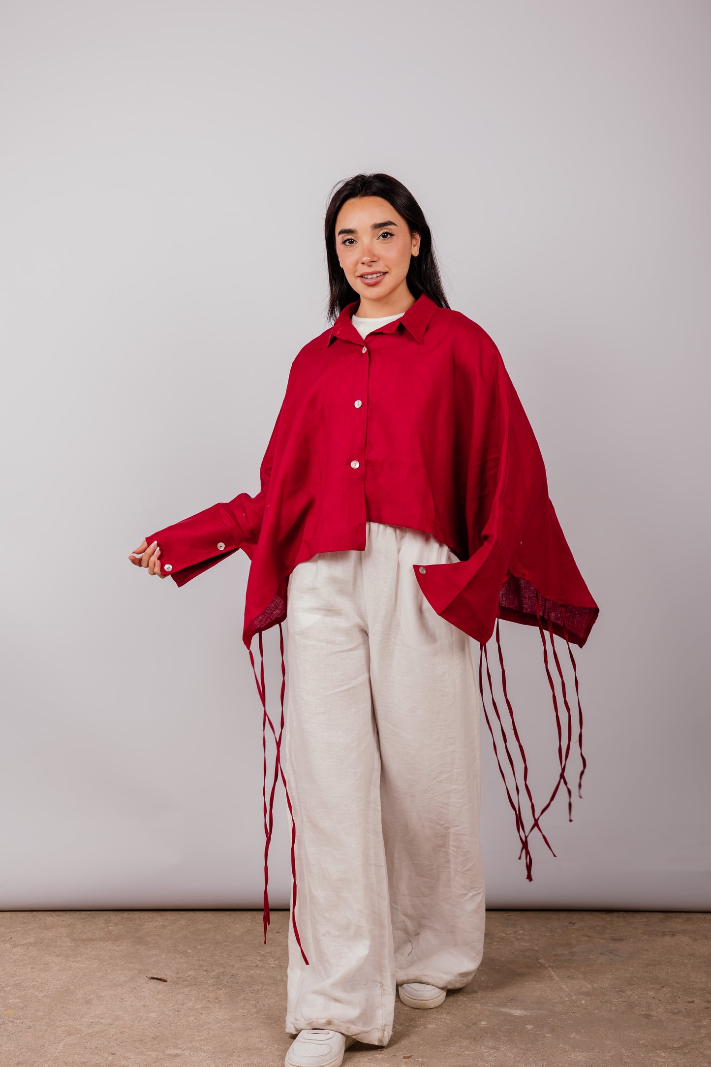Fringes Shirt In Red