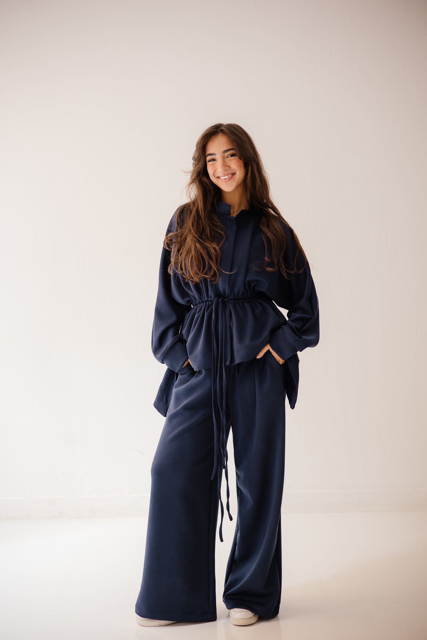 Elastic Set In Navy-blue