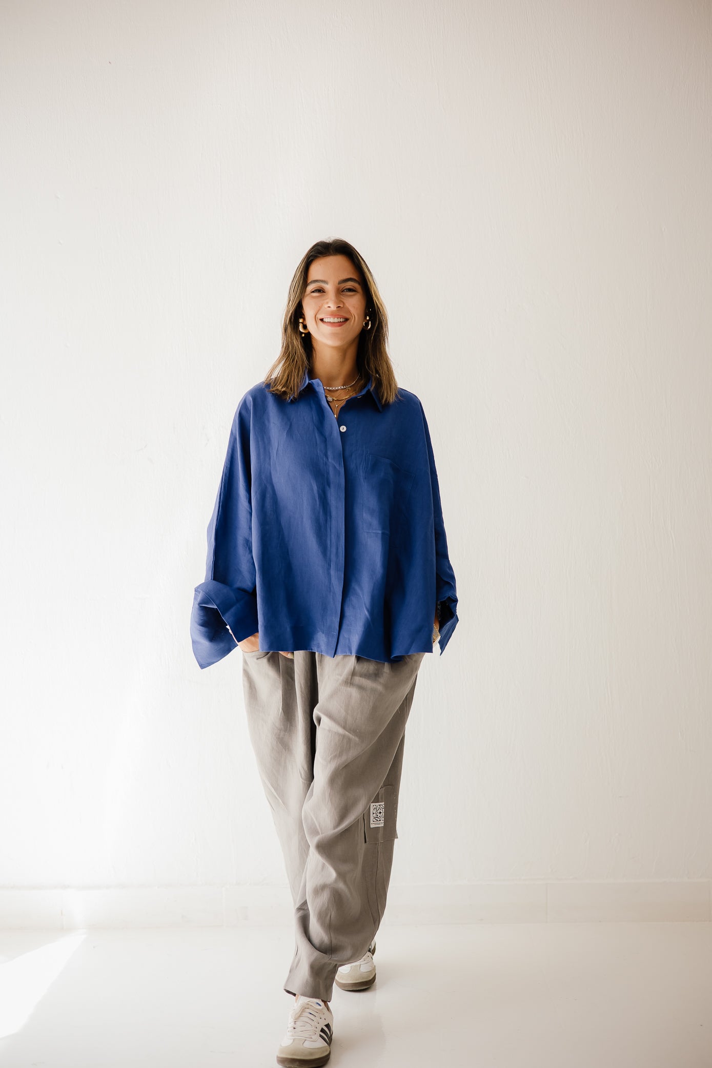Butterfly Shirt In Royal Blue