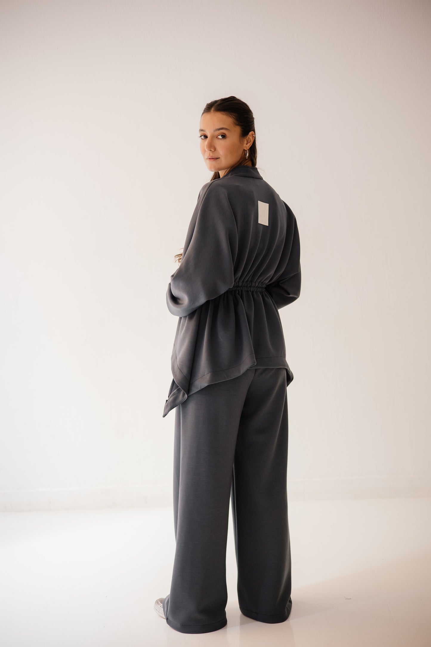 Elastic Set In Light Navy-blue