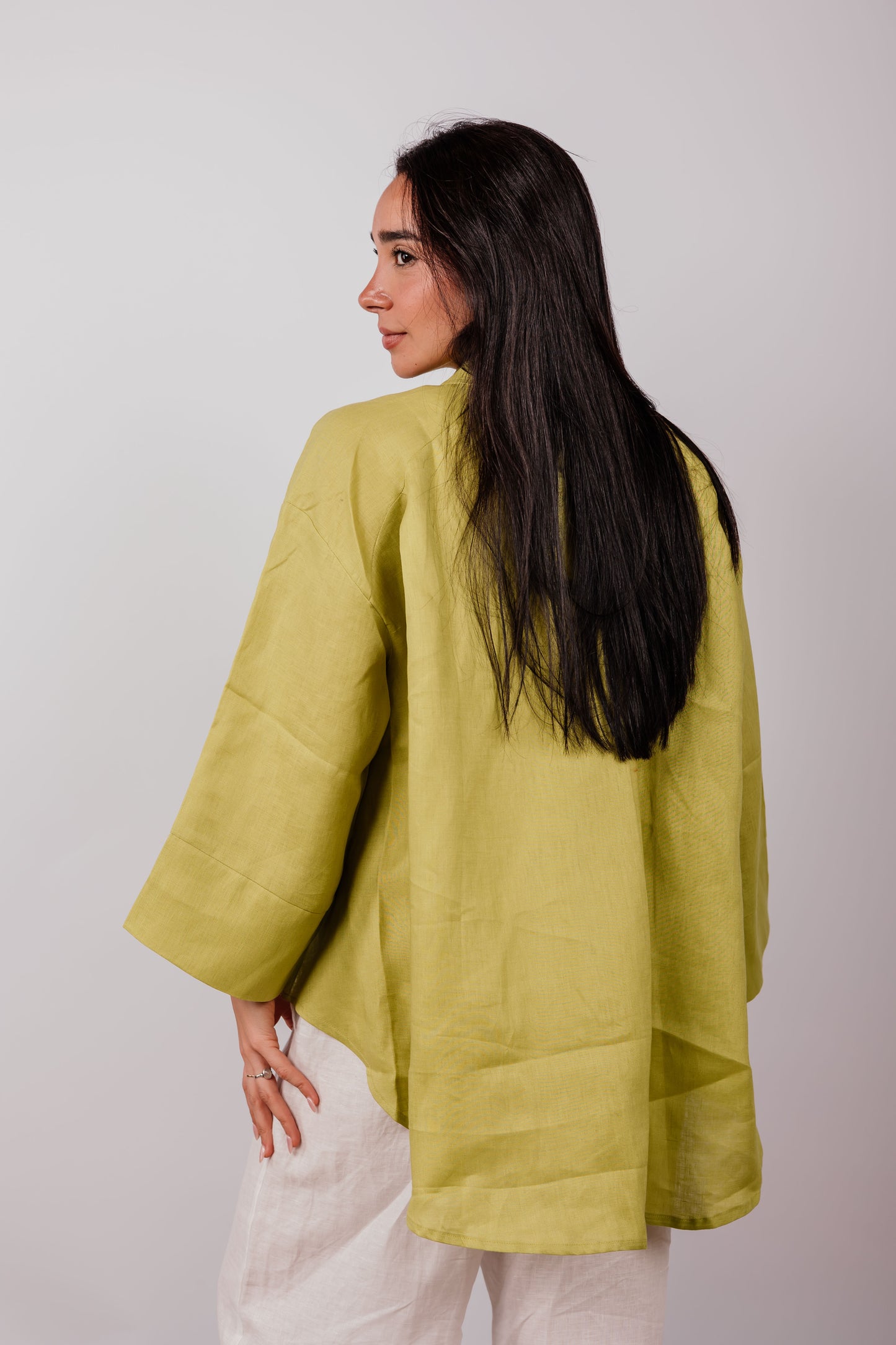 Basic Shirt In Lime-green