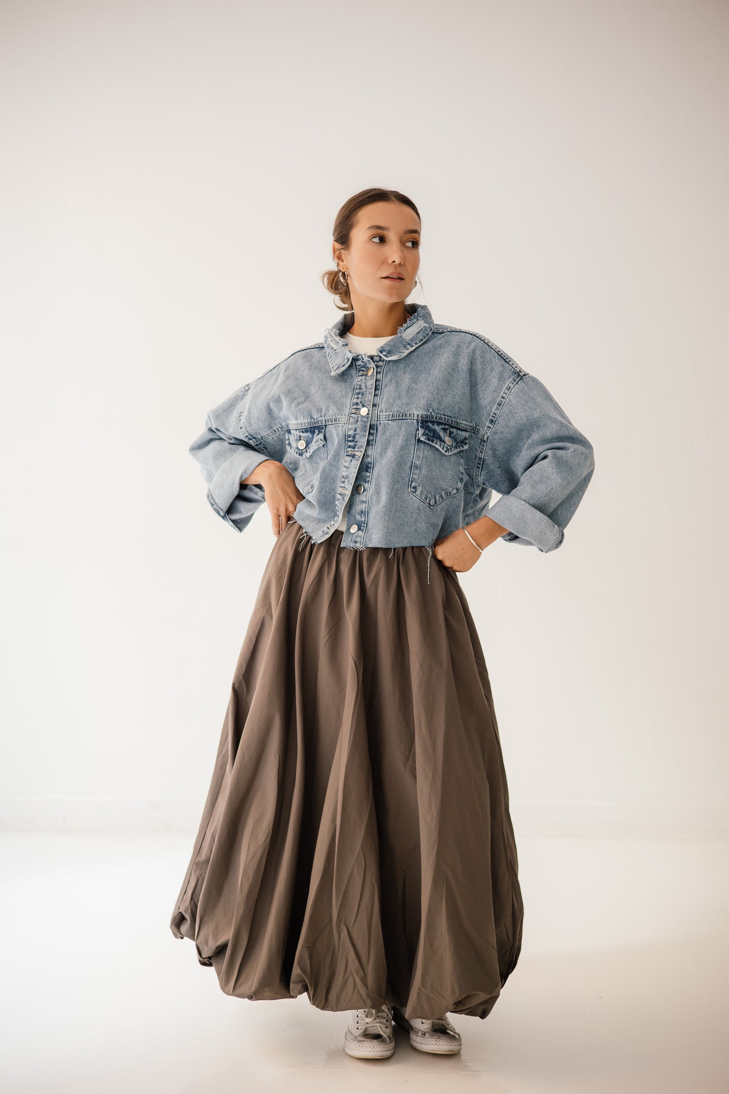 Balloon Skirt In Griesh