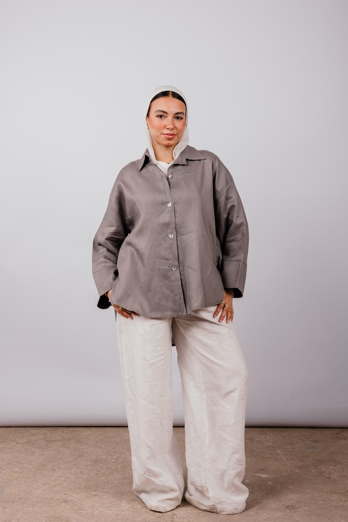 Basic Shirt In Grey