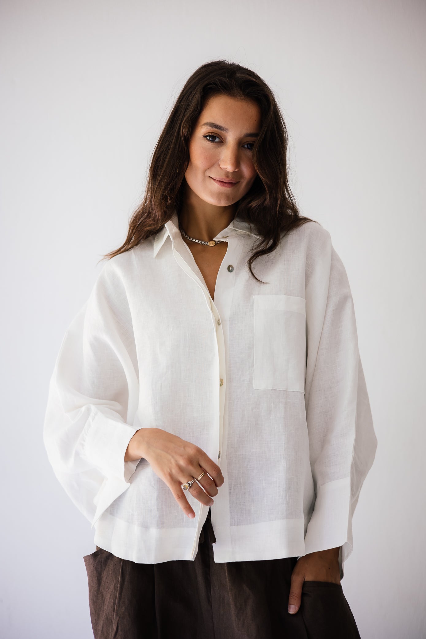 Butterfly Shirt In White