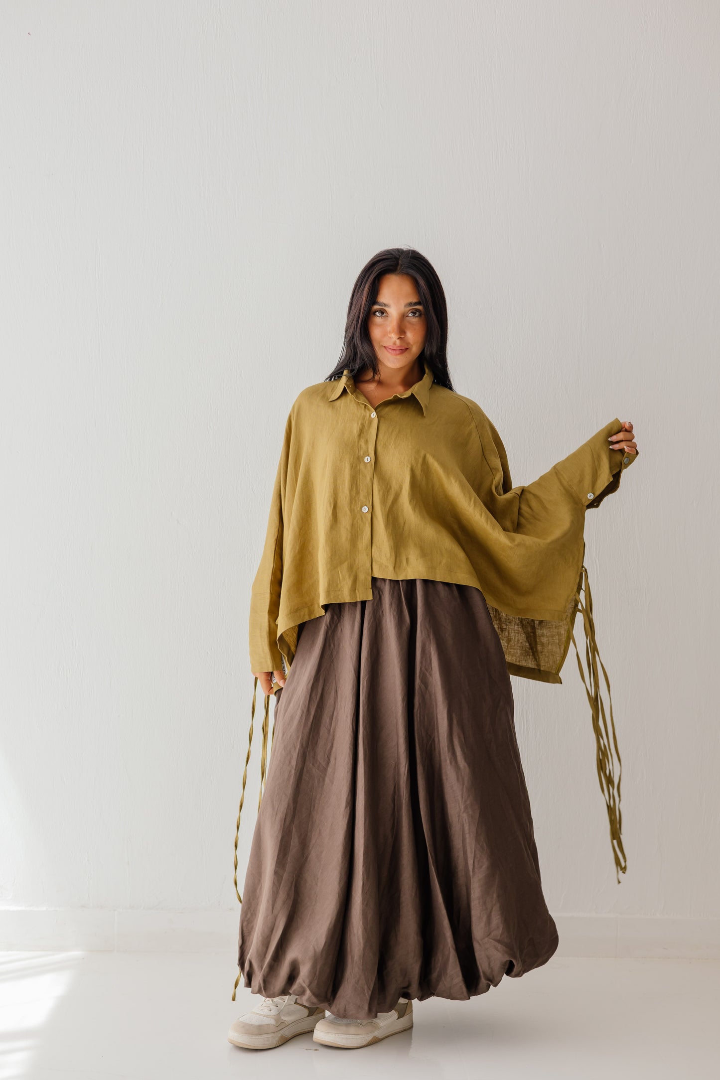 Balloon Skirt In Brown