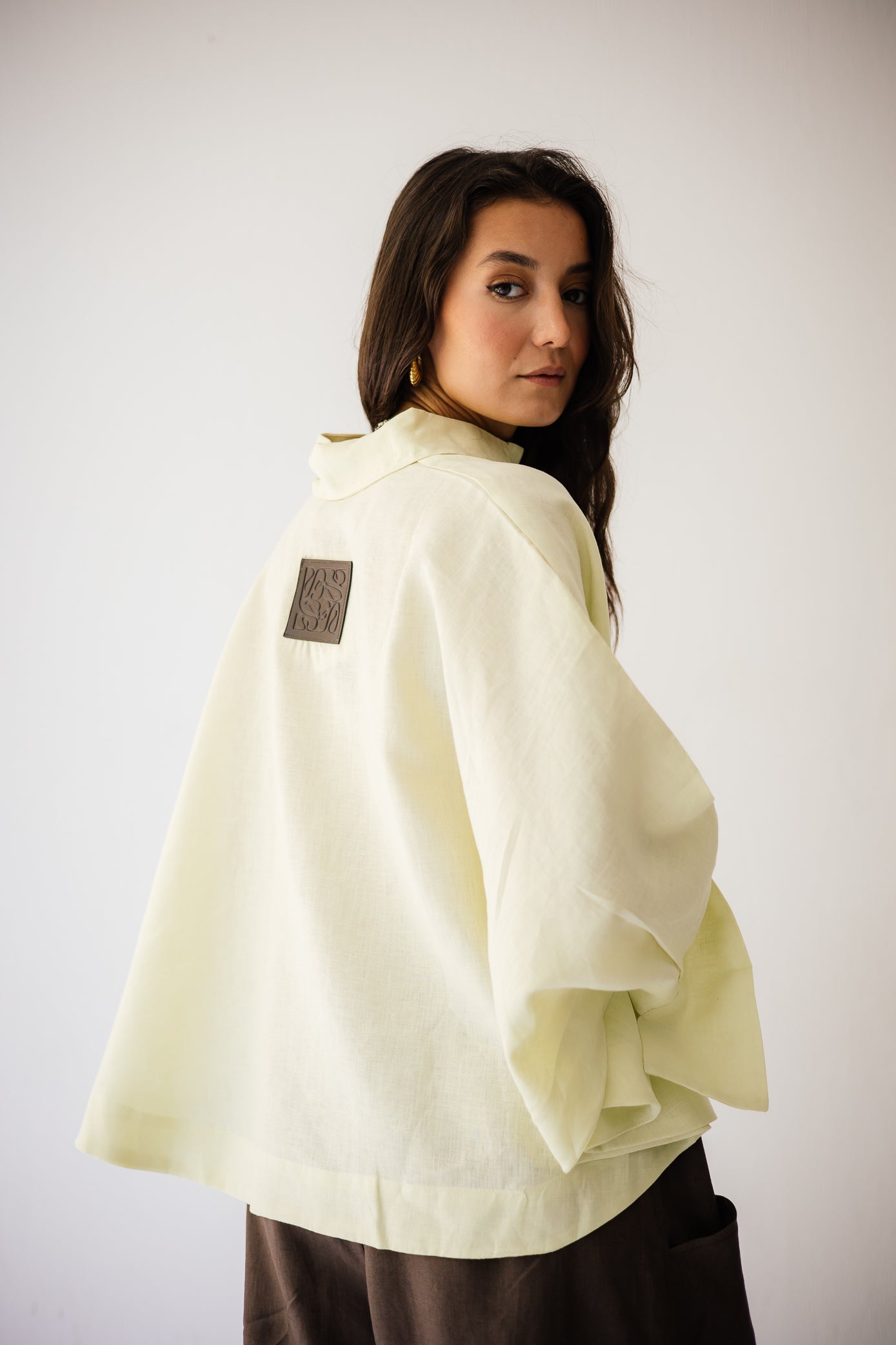 Butterfly Shirt In Butter-yellow