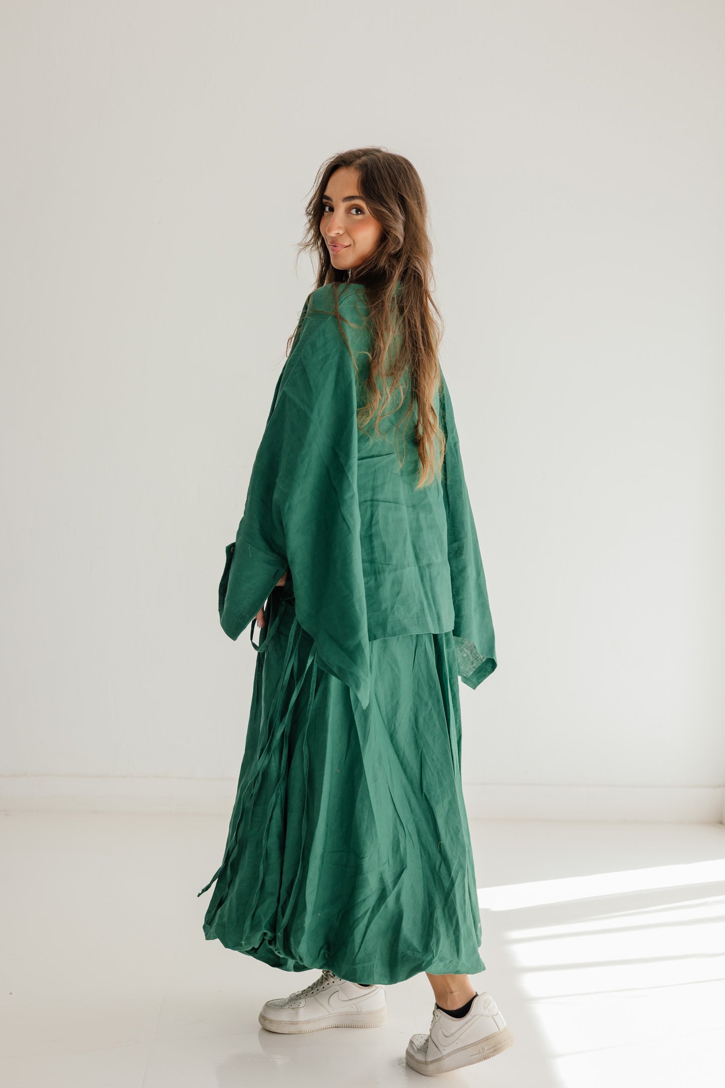 Fringes Shirt In Dark-green
