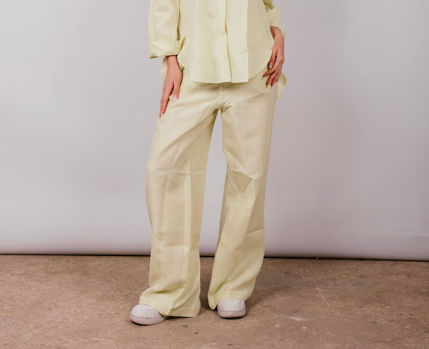 Basic Pant In Butter-yellow