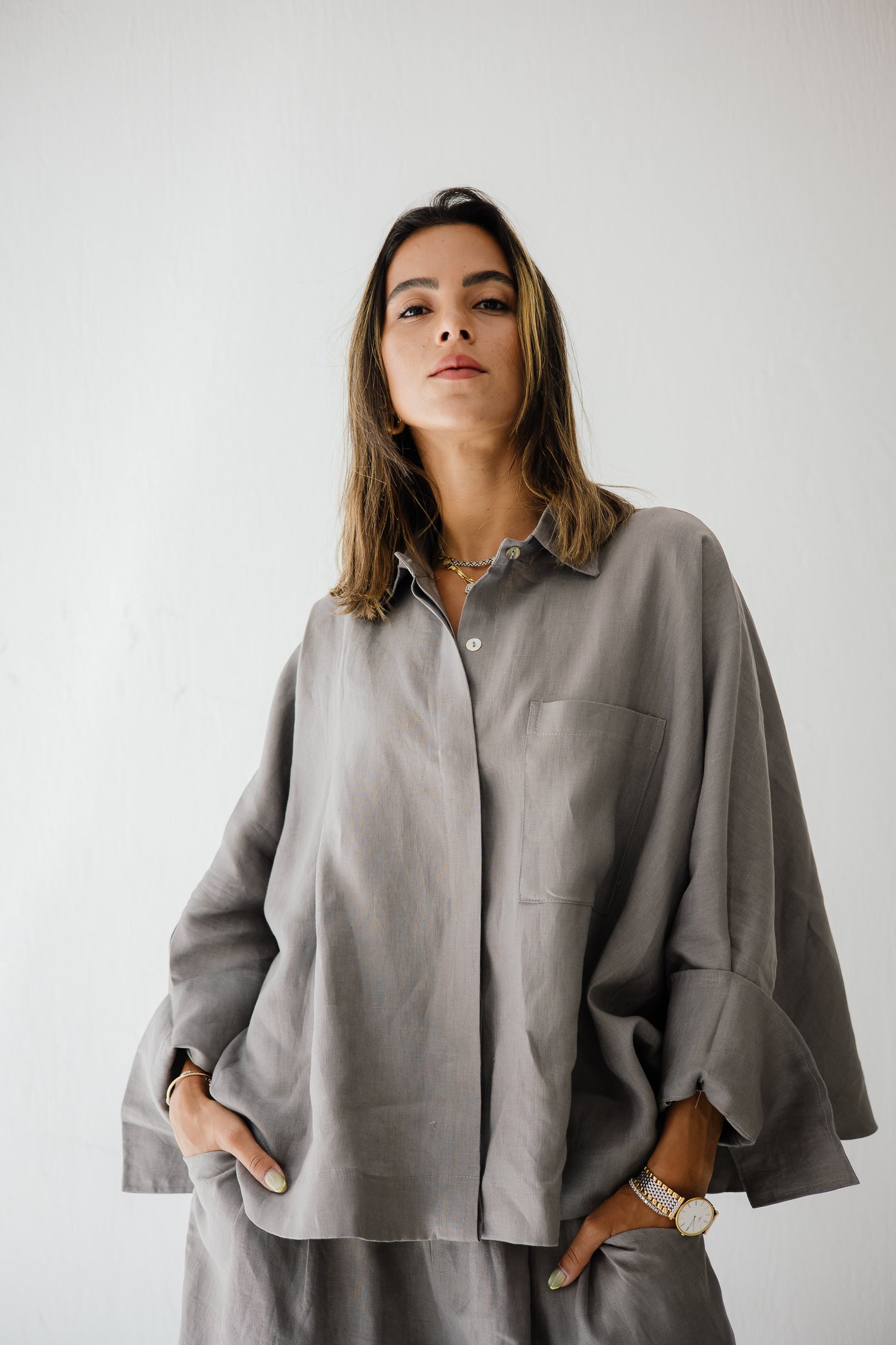 Butterfly Shirt In Grey