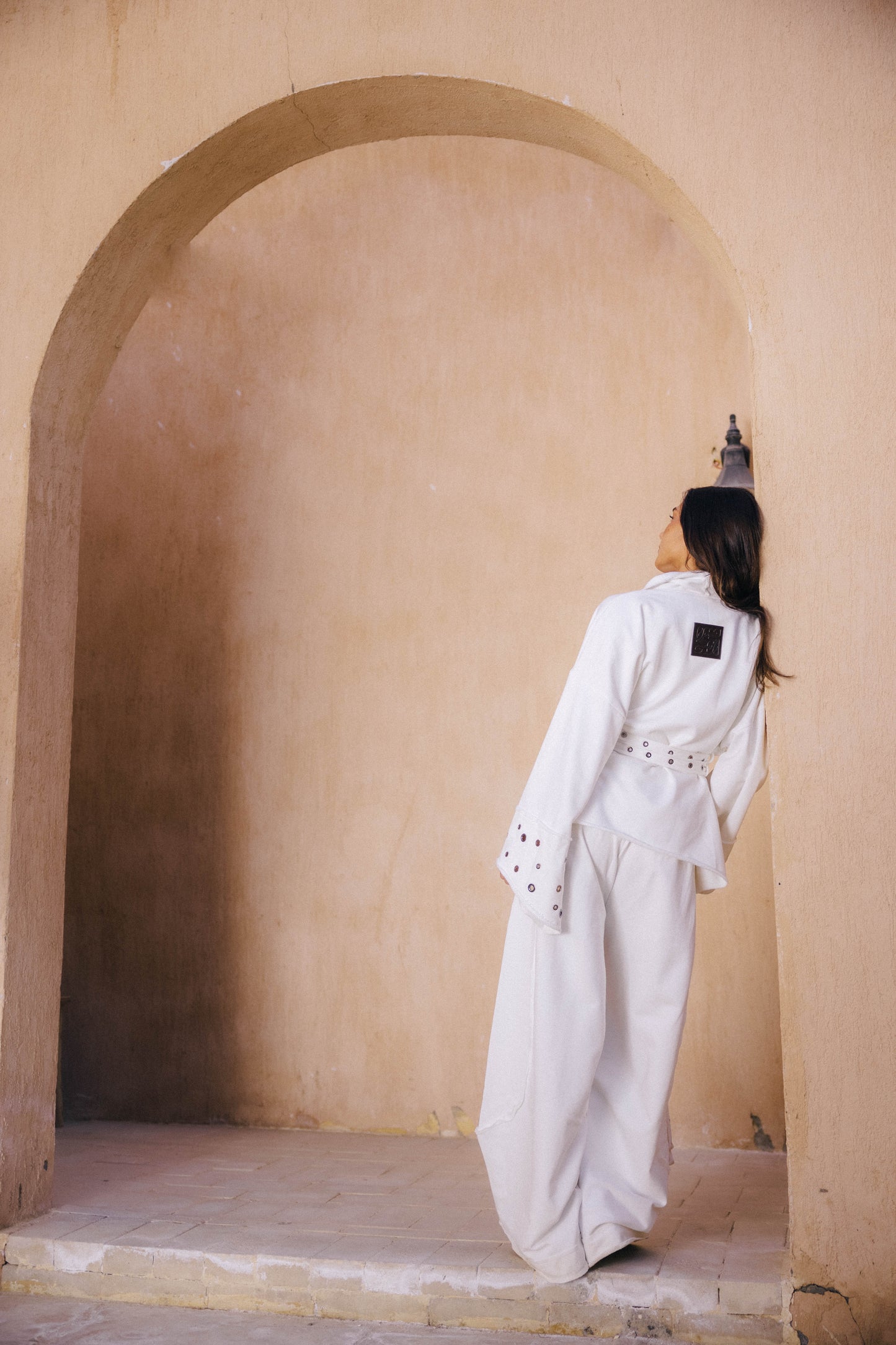 Rouh Cotton Set In Off-white