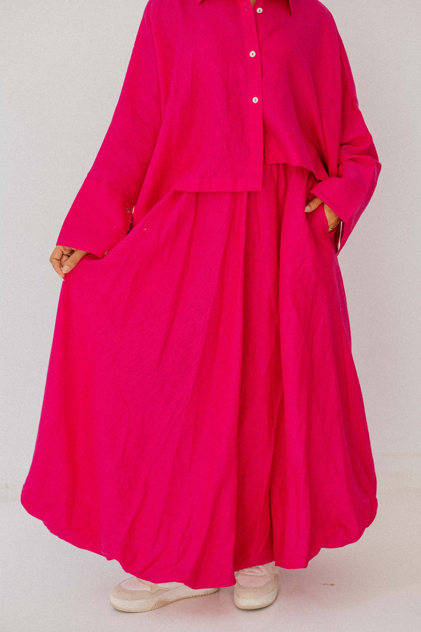 Balloon Skirt In Fuchsia