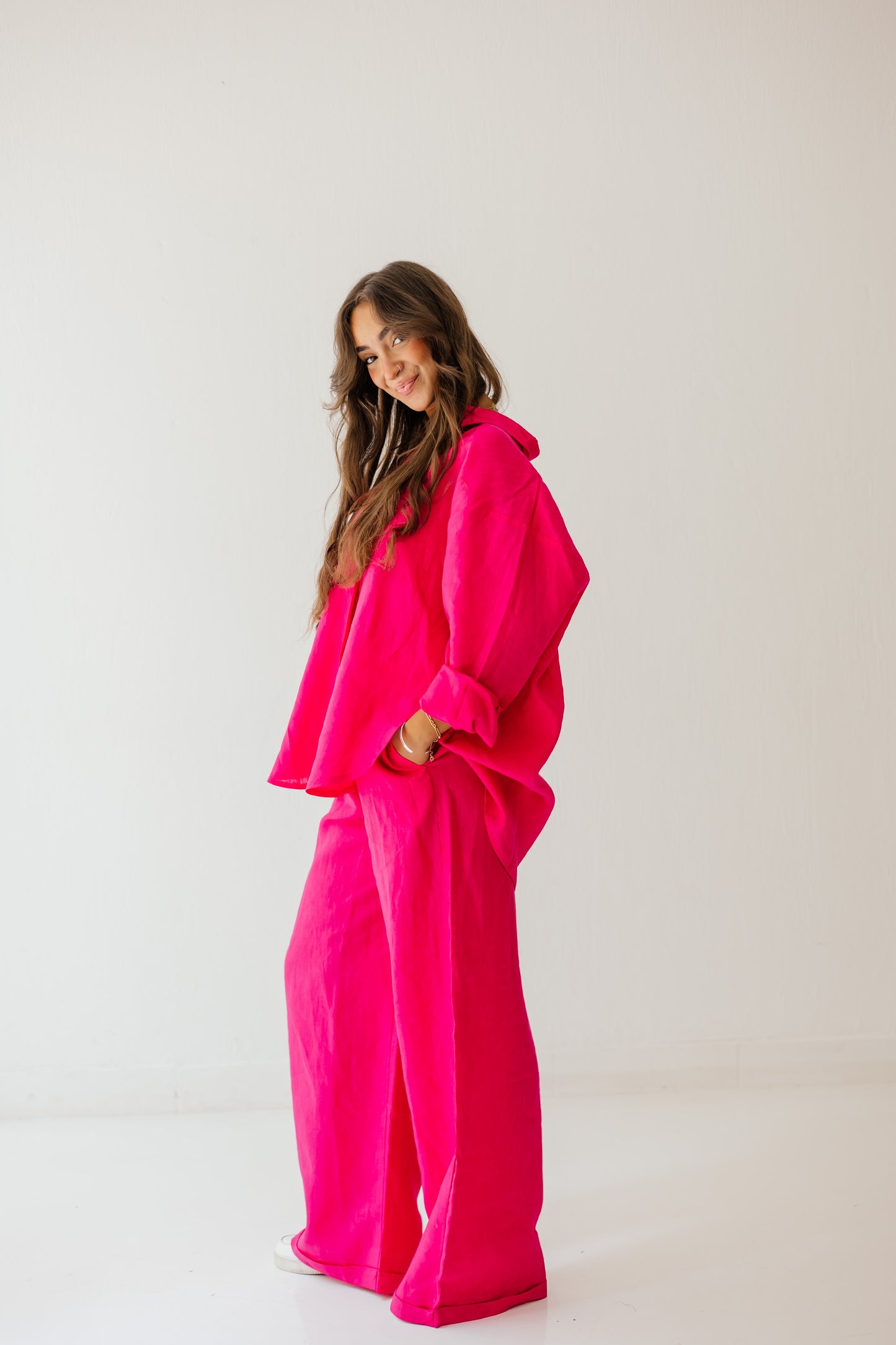 Basic Pant In Fuchsia