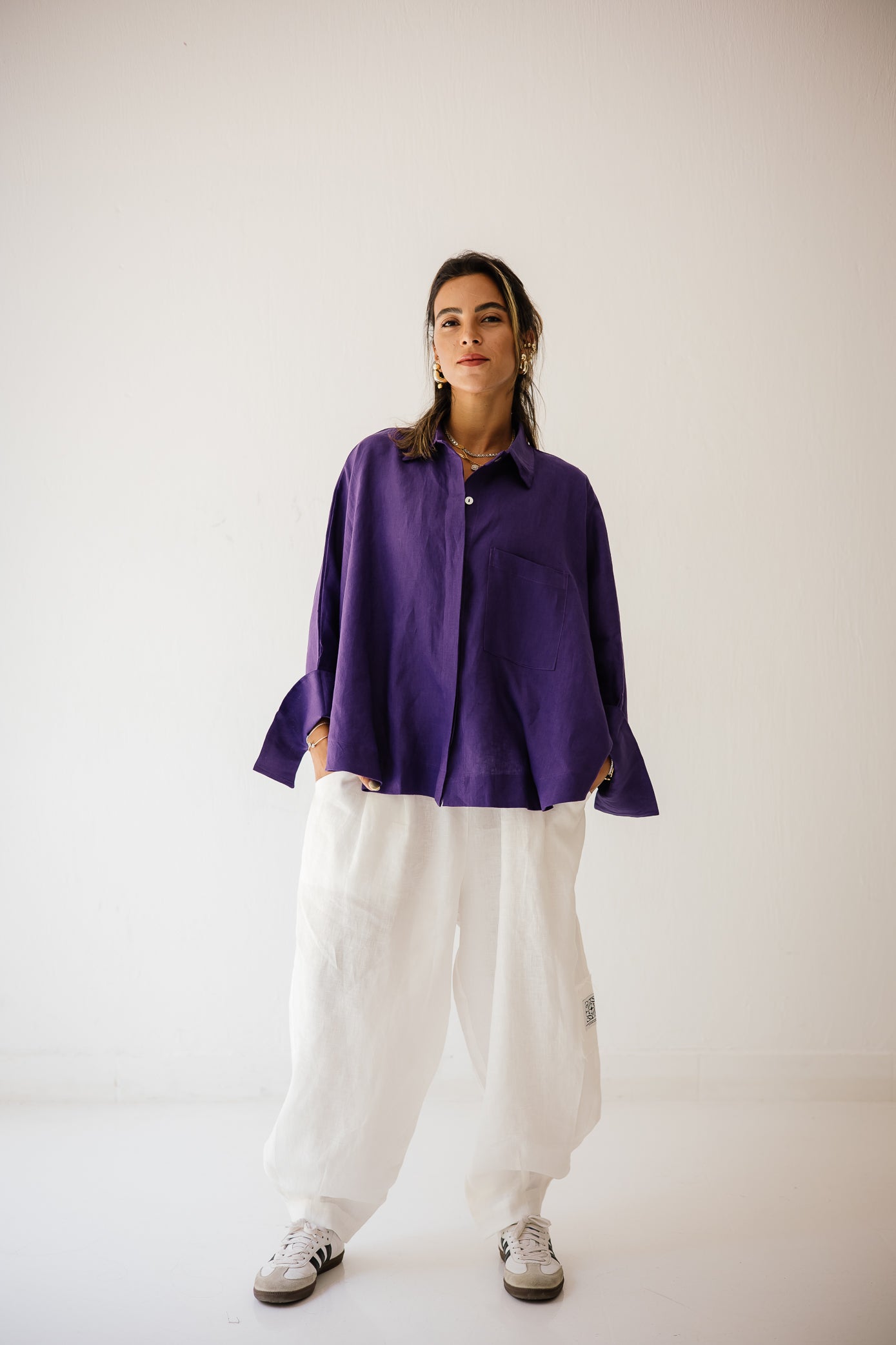 Balloon Pant In White