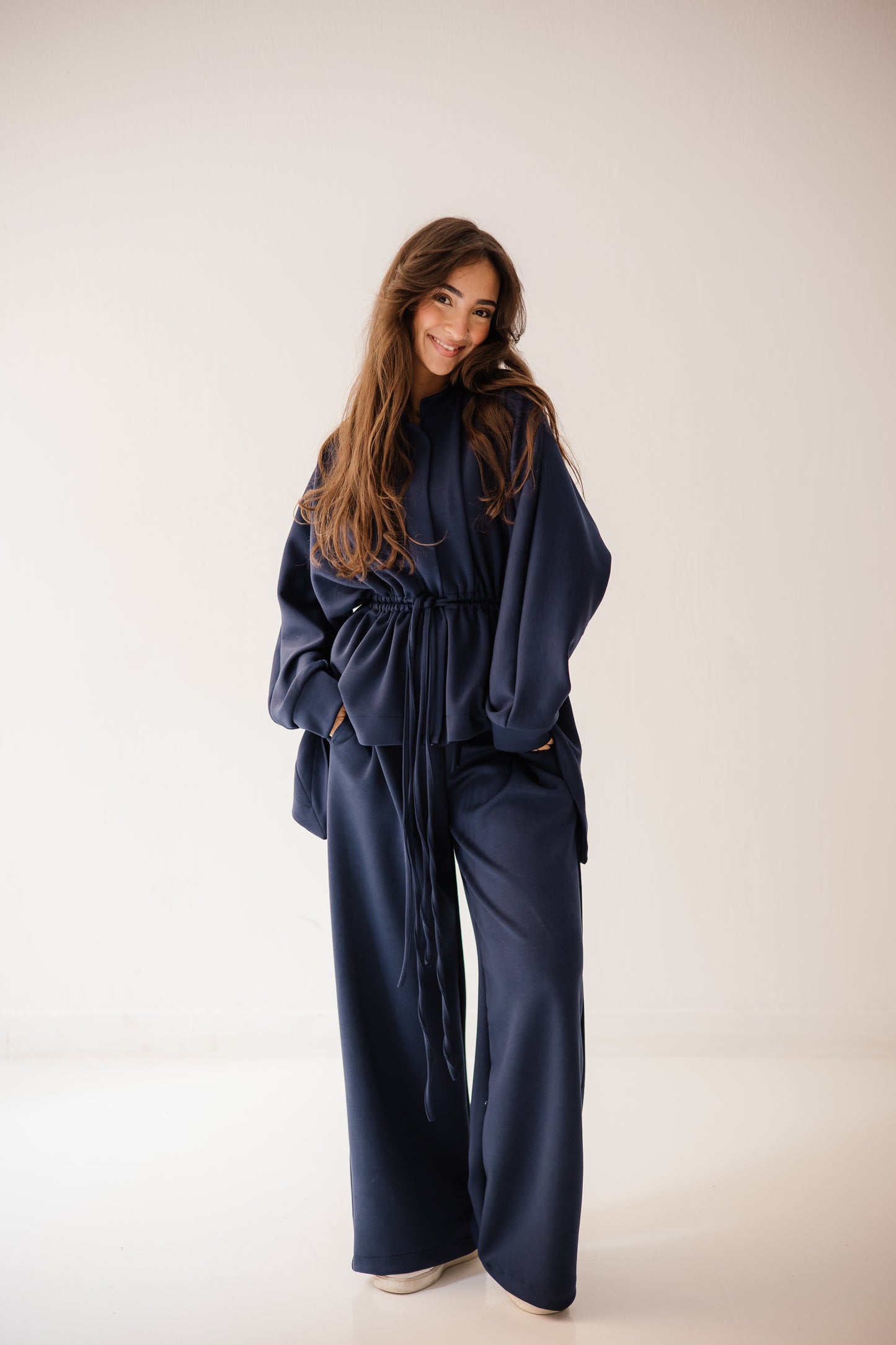 Elastic Set In Navy-blue