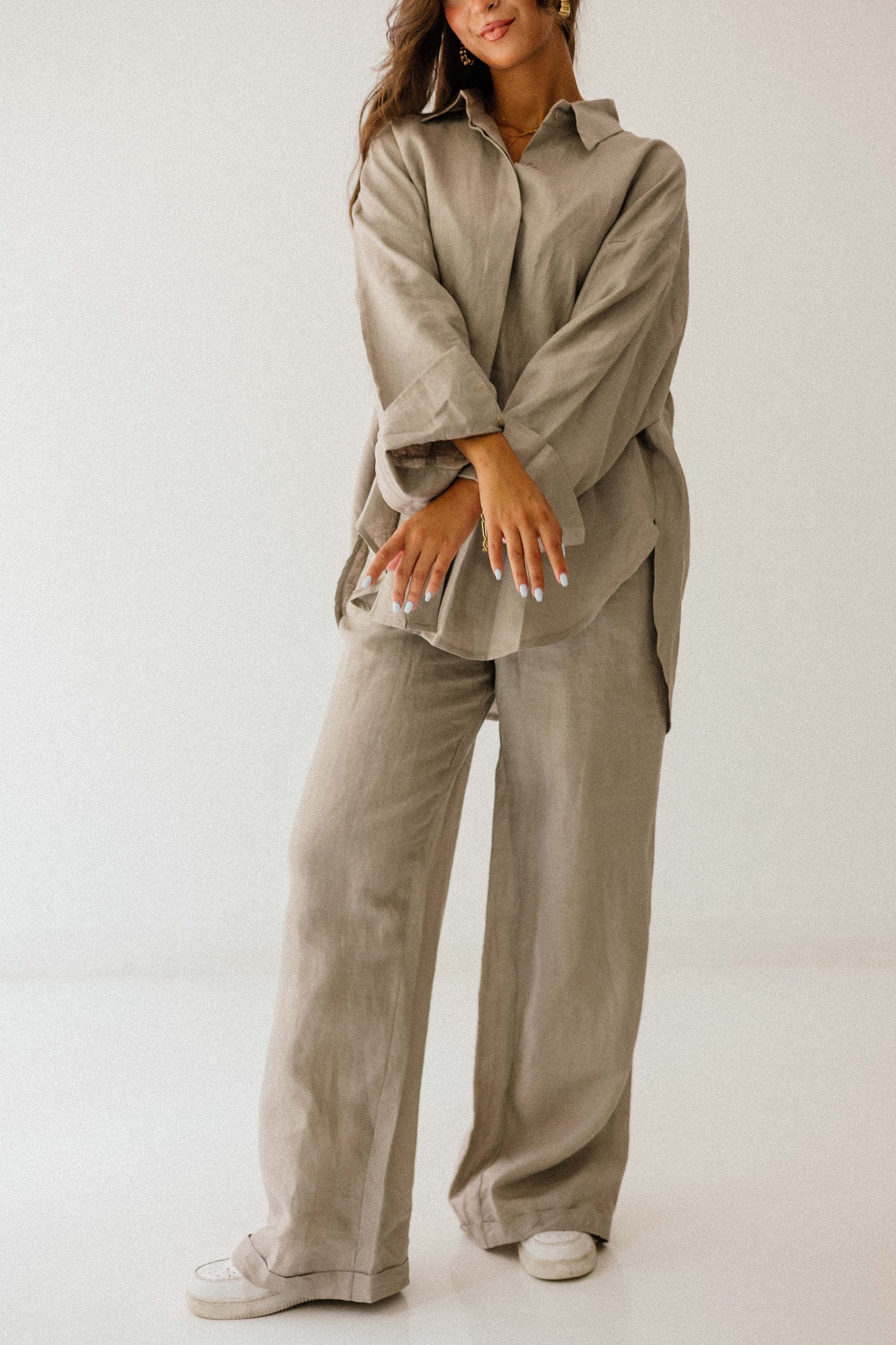 Basic Pant In Griesh