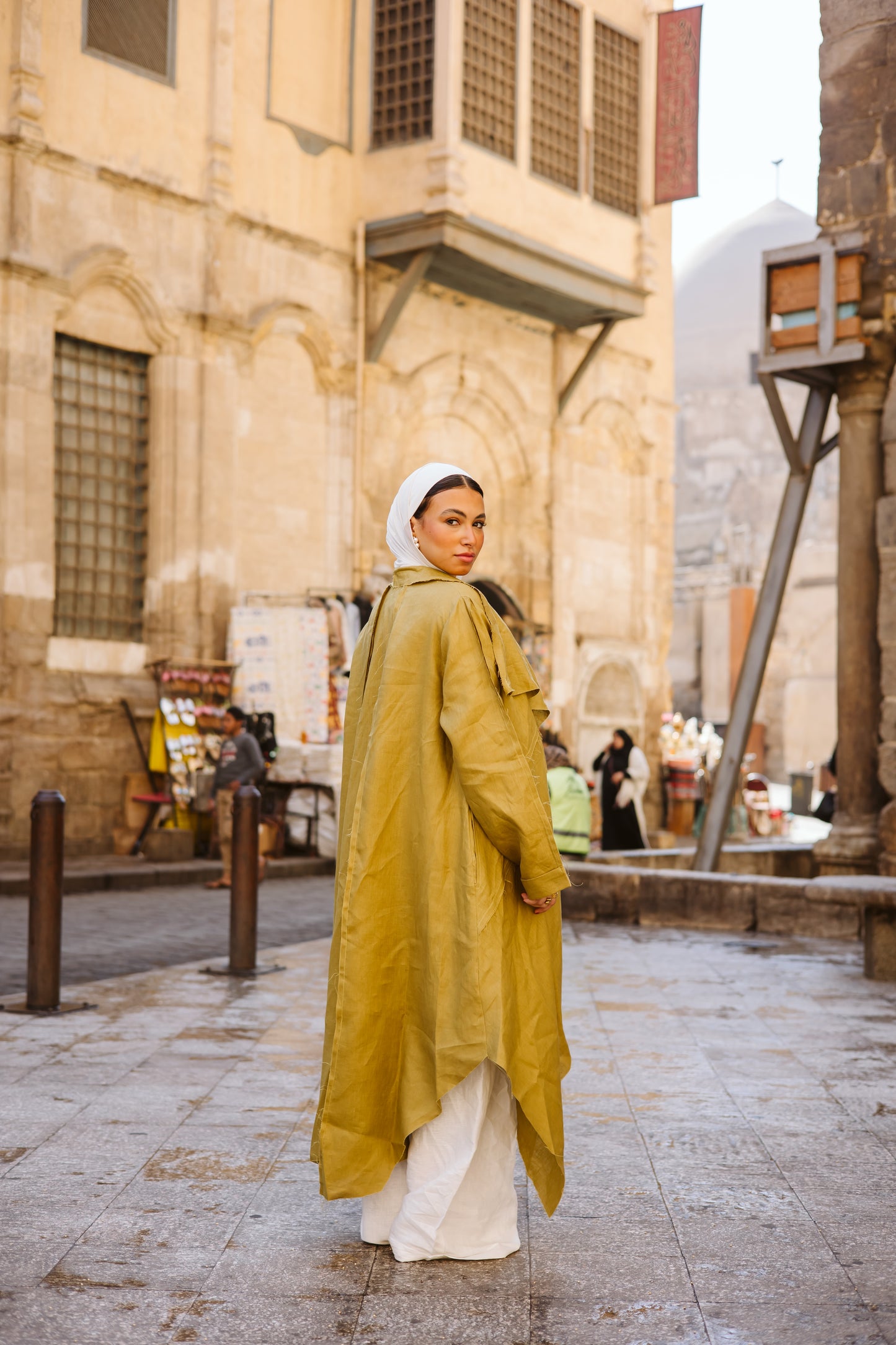 Tuck-it In Kimono In Lime-green