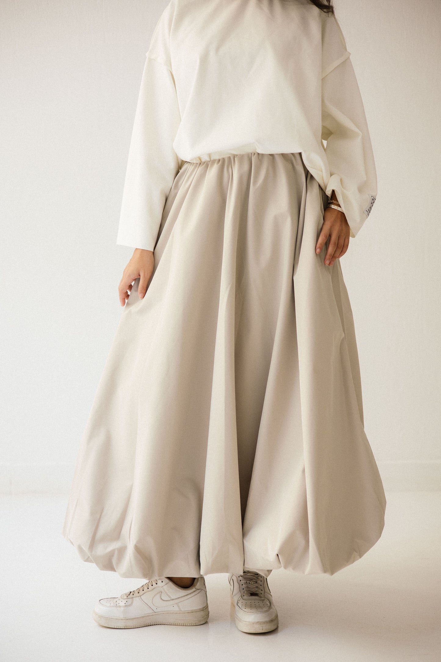 Balloon Skirt In Creamy