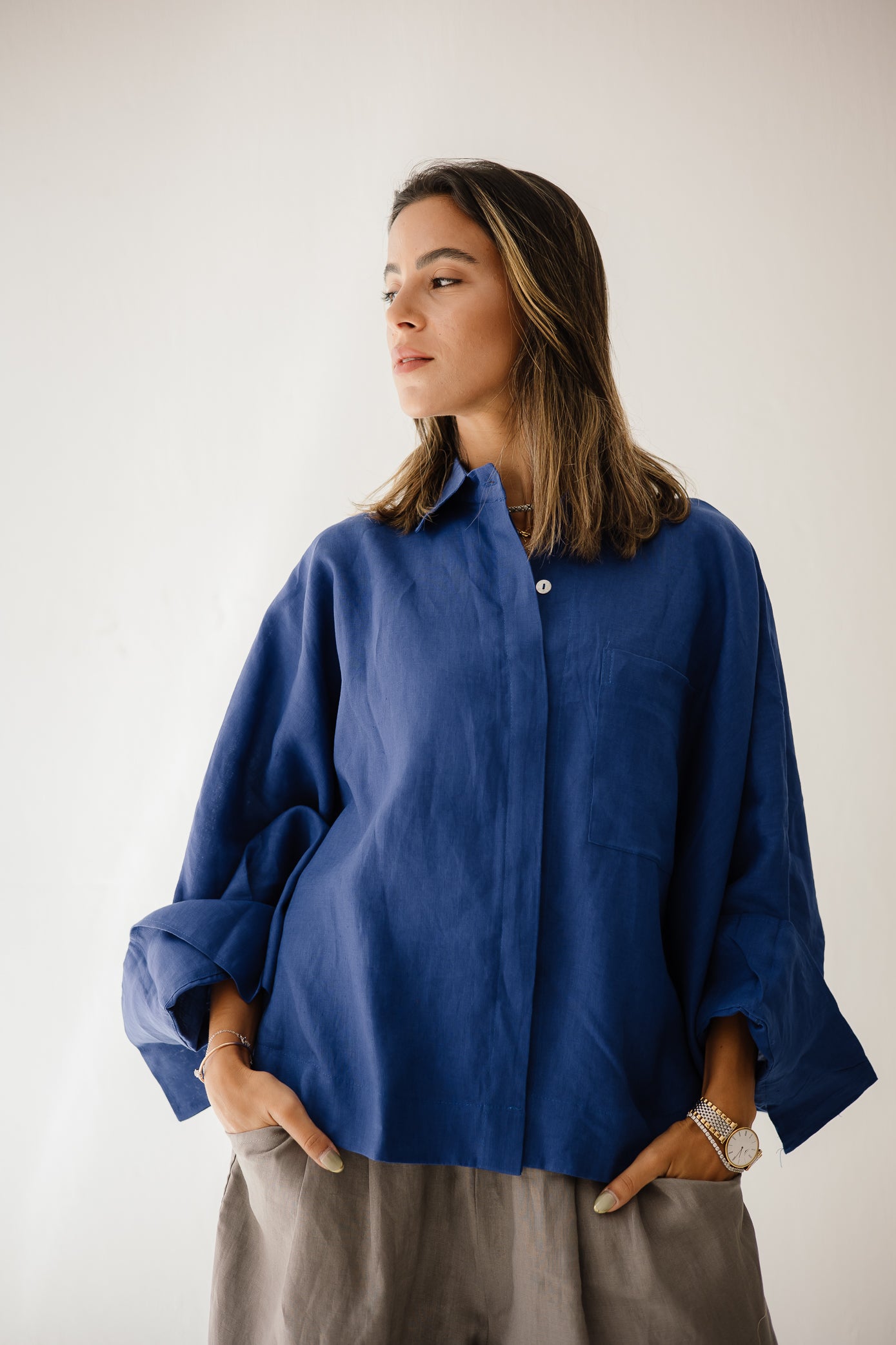 Butterfly Shirt In Royal Blue