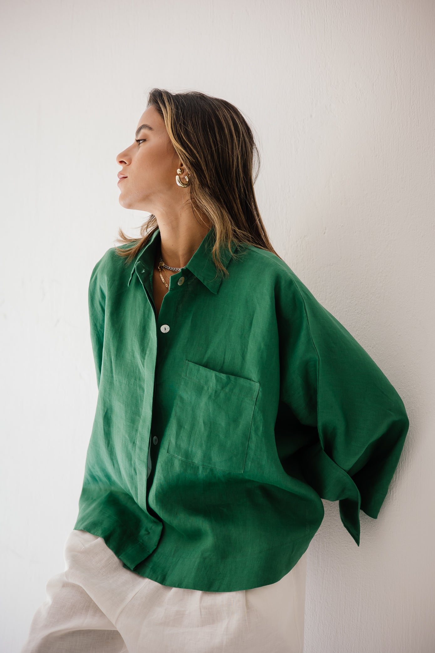 Butterfly Shirt In Dark-green