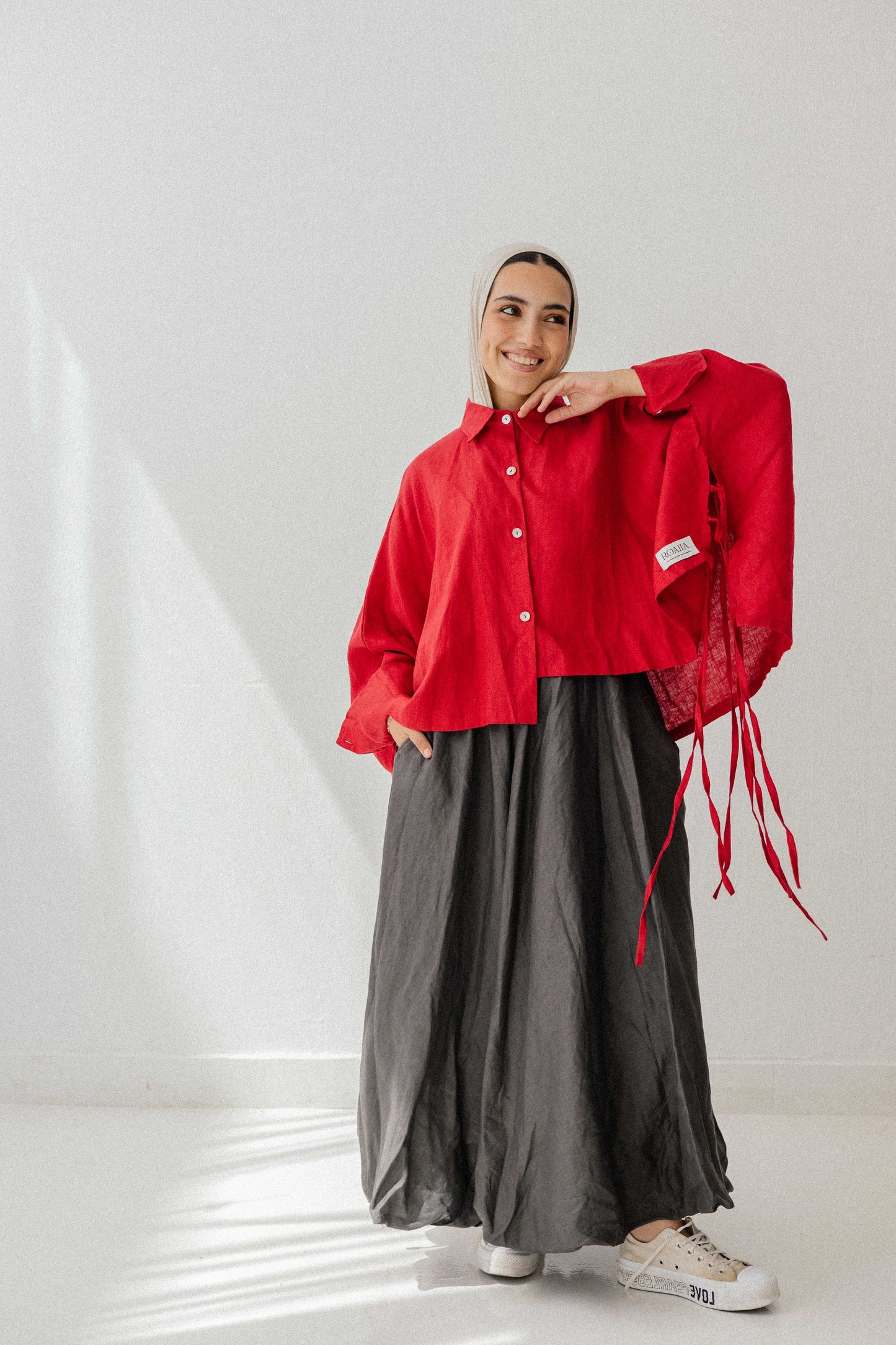 Fringes Shirt In Red