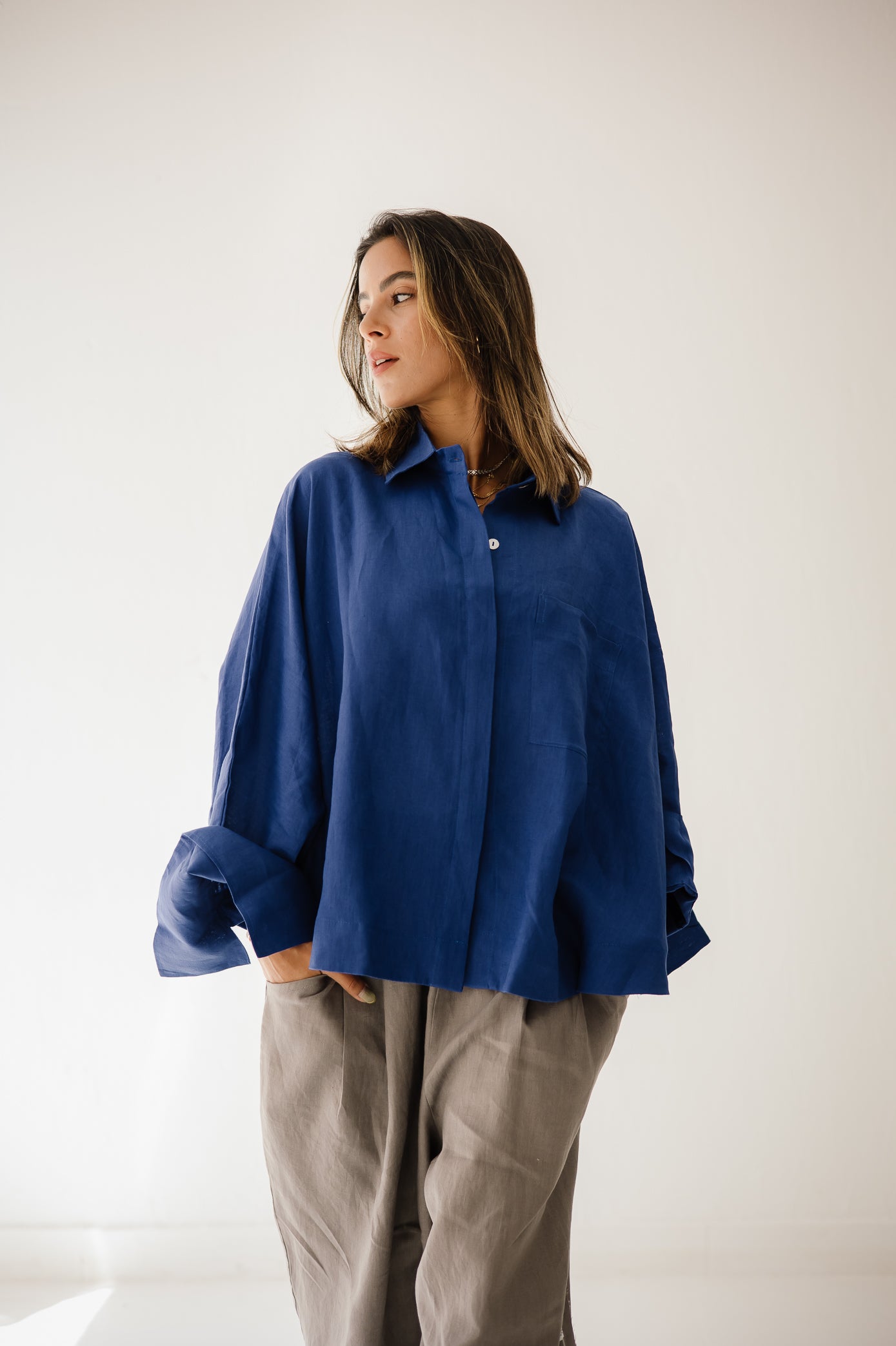 Butterfly Shirt In Royal Blue