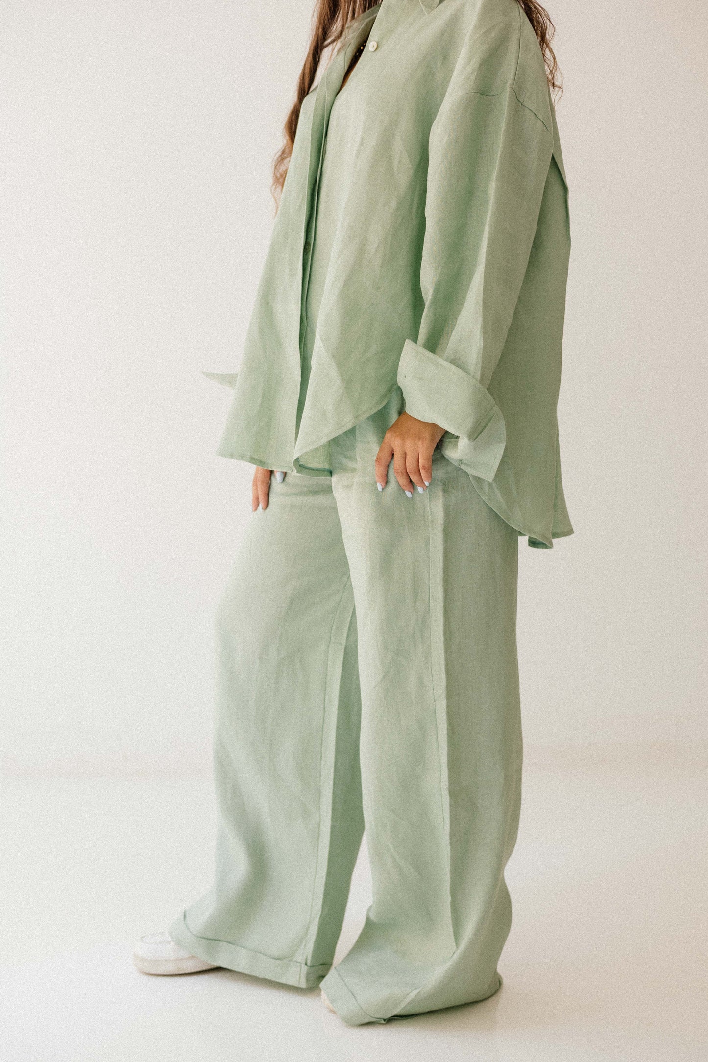 Basic Pant In Mint