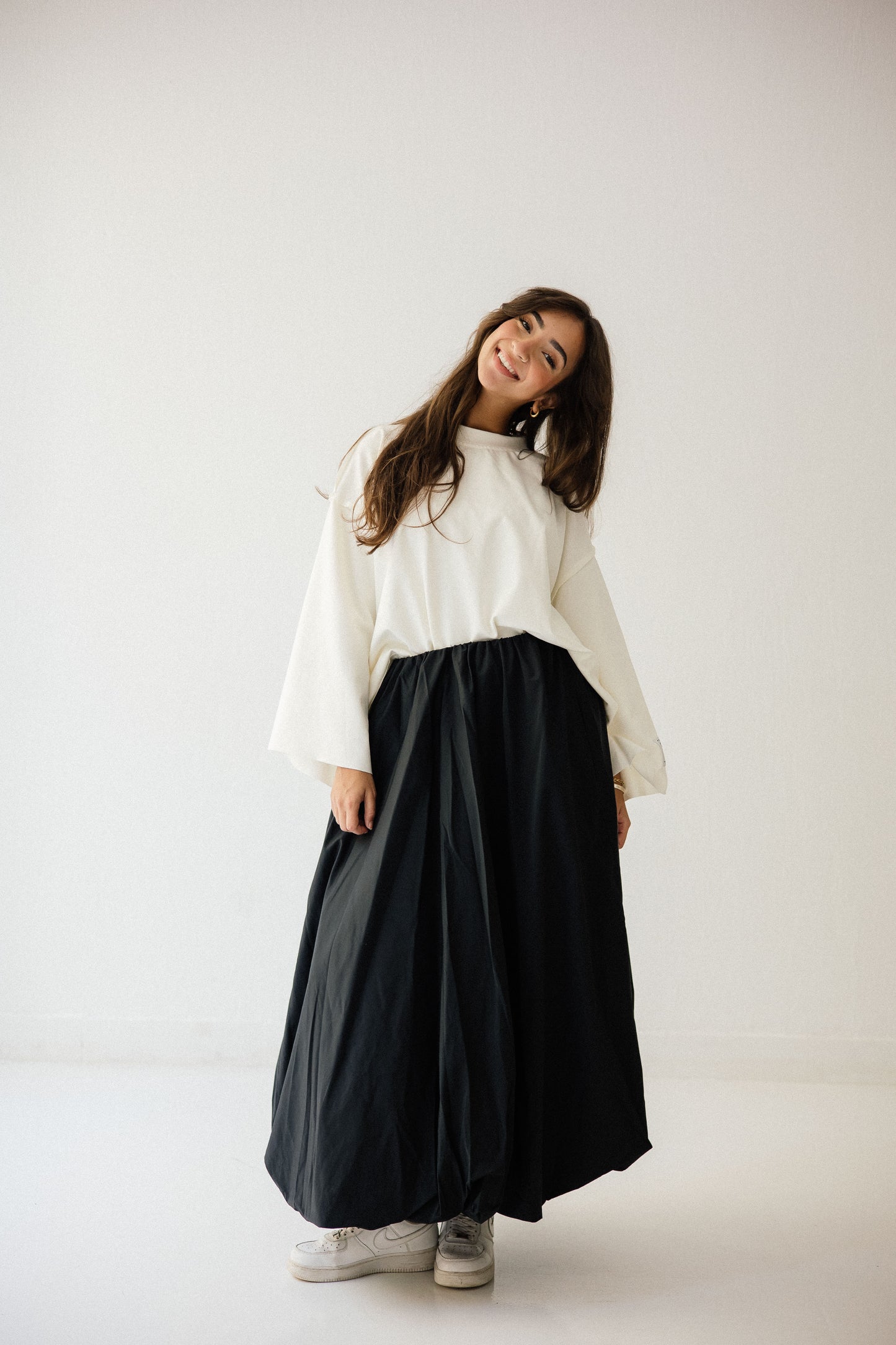 Balloon Skirt in Black