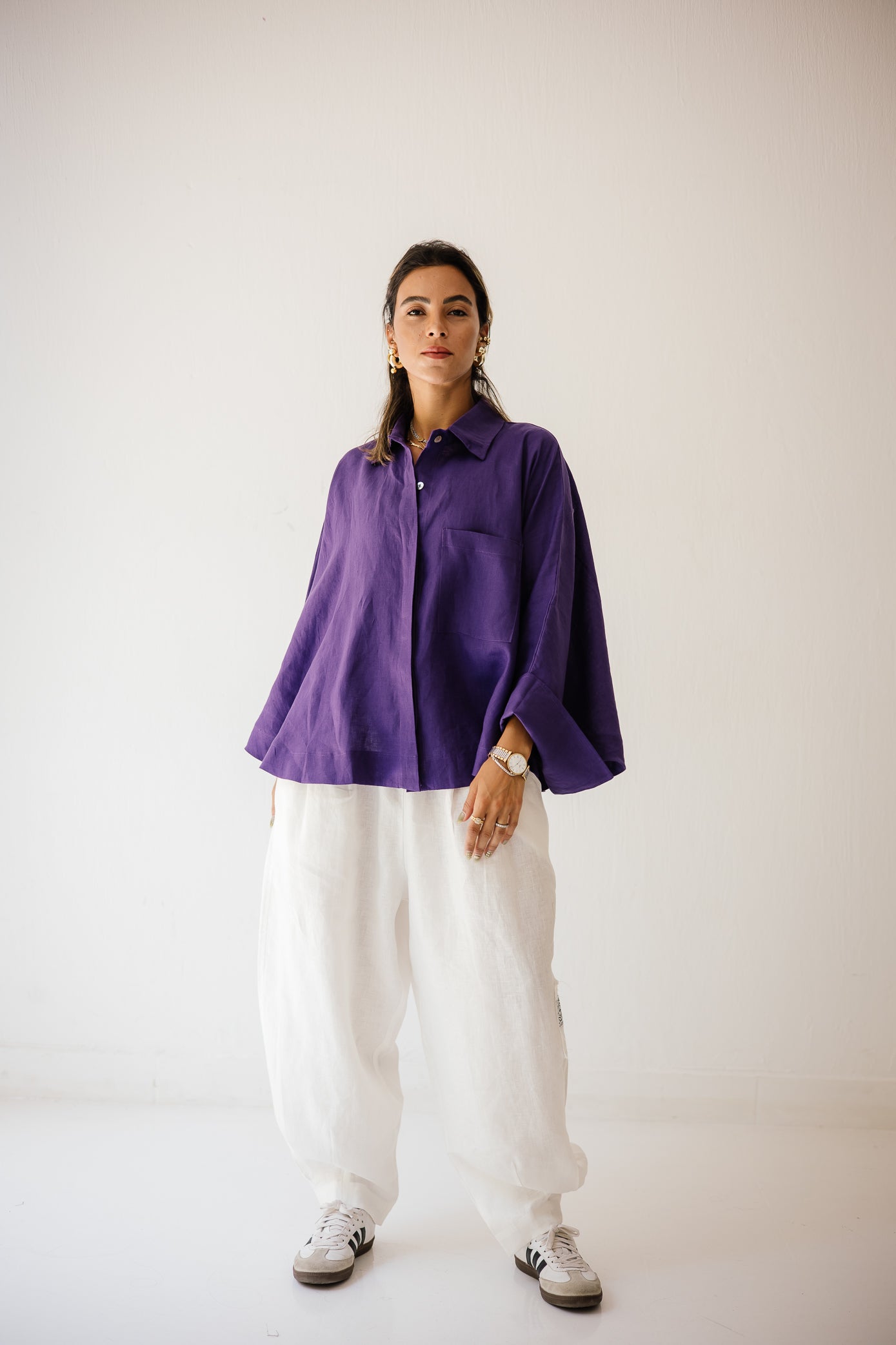Balloon Pant In White