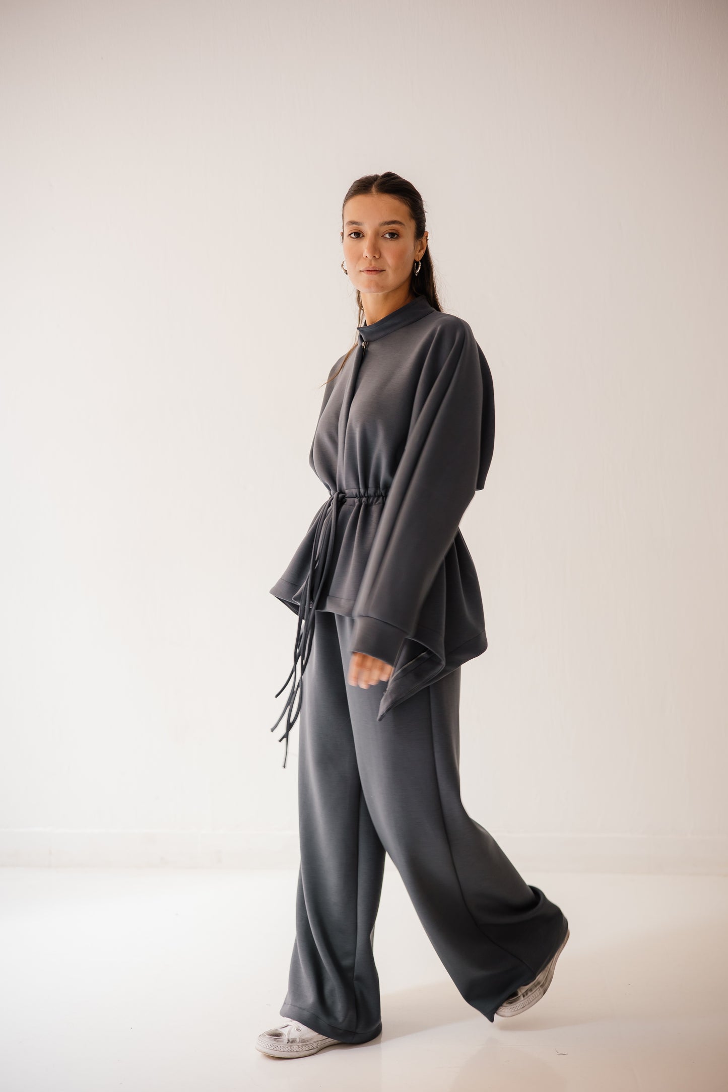 Elastic Set In Light Navy-blue