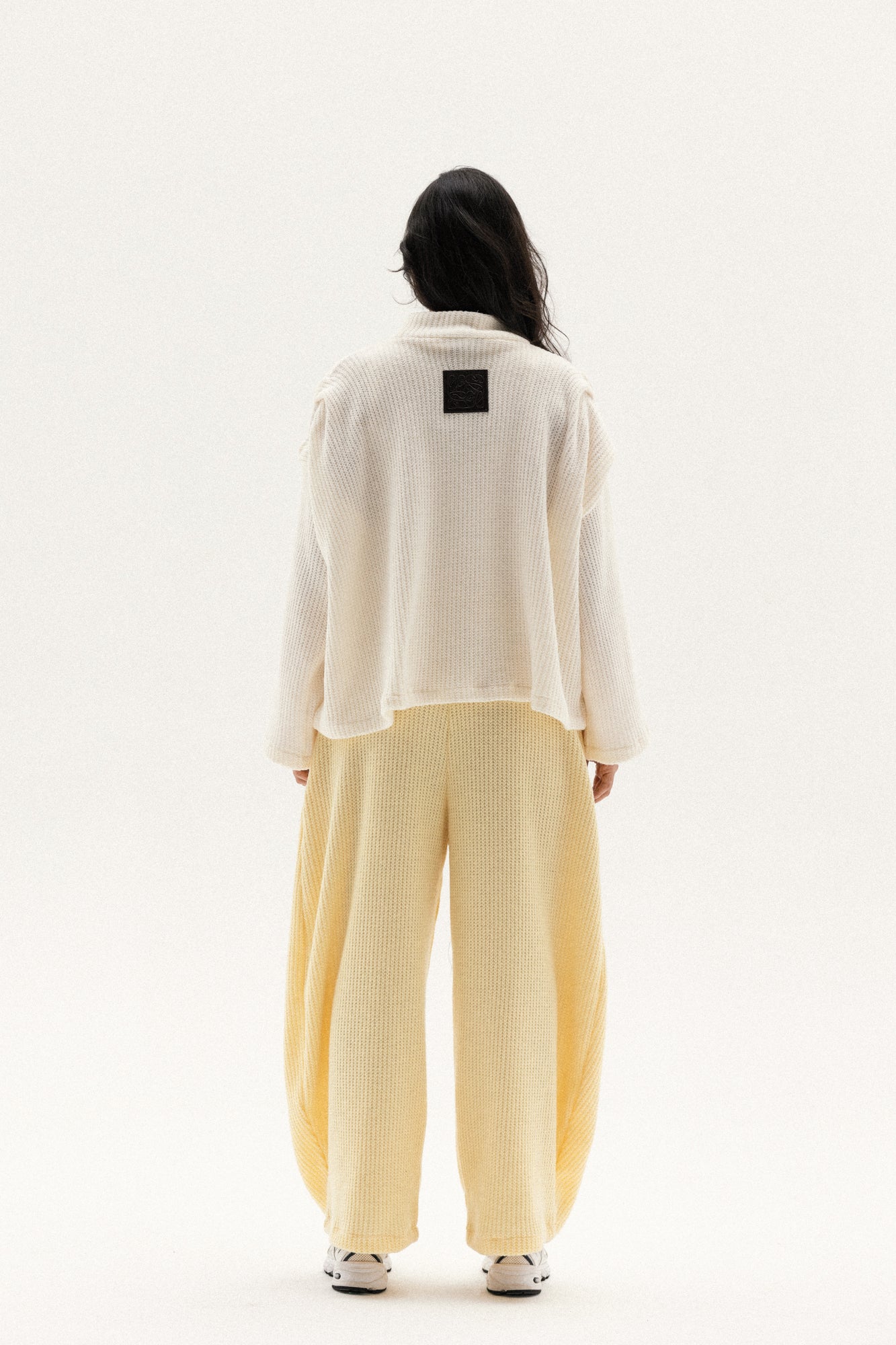 Balloon Knitted Pant In Butter-yellow