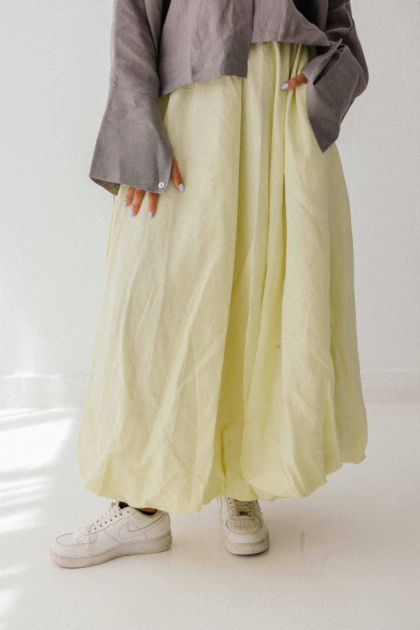 Balloon Skirt In Butter-Lemon