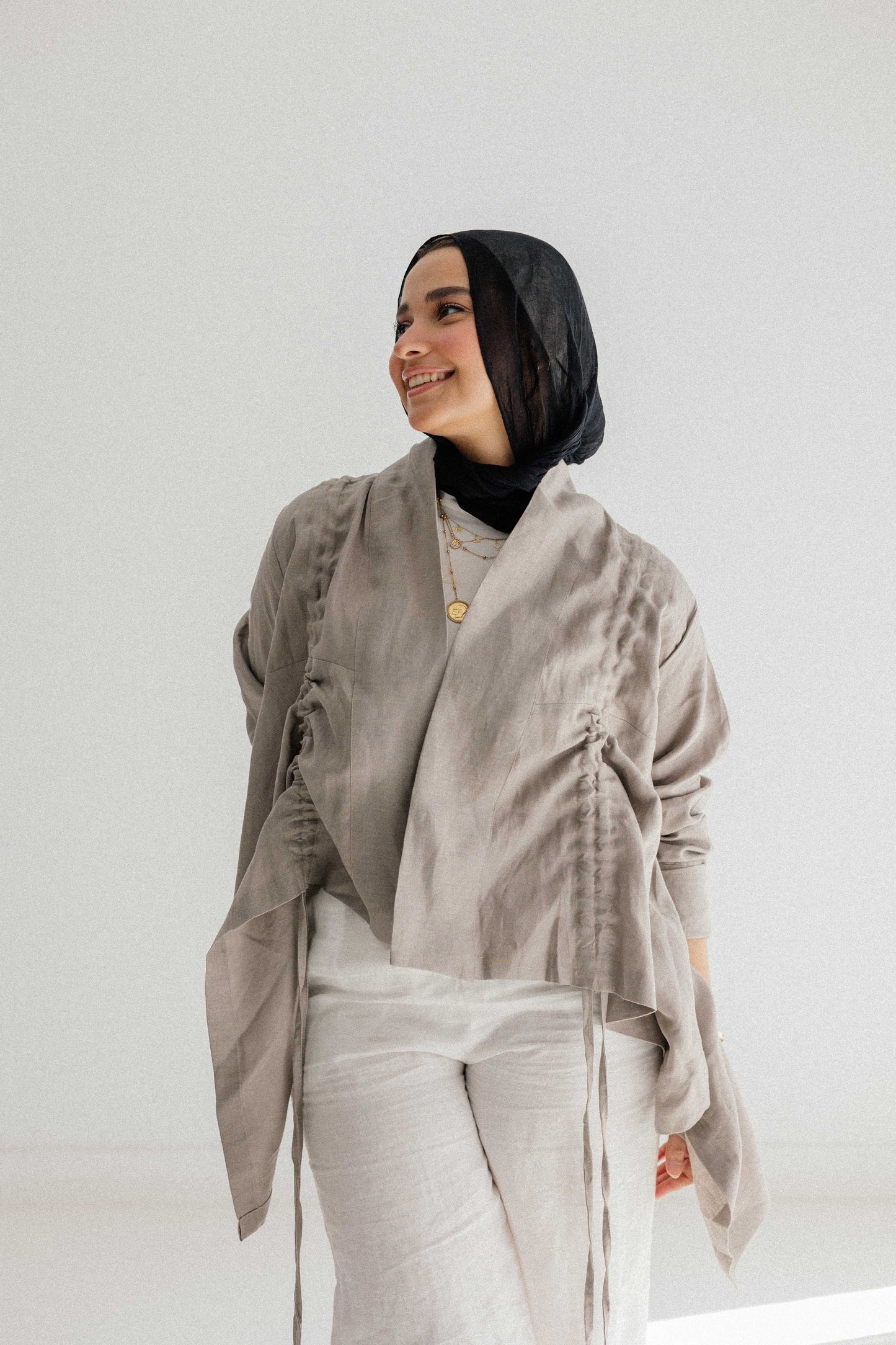 Elastic Kimono In Griesh