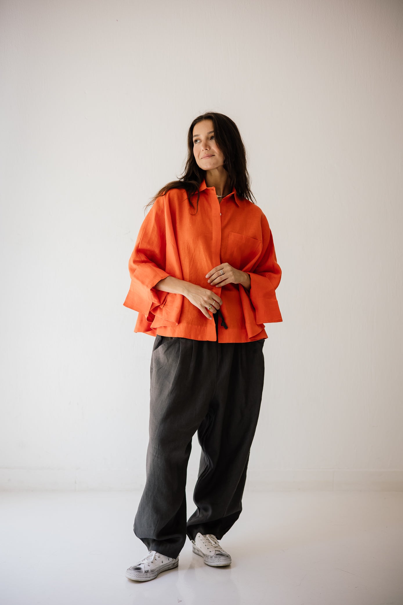Butterfly Shirt In Orange