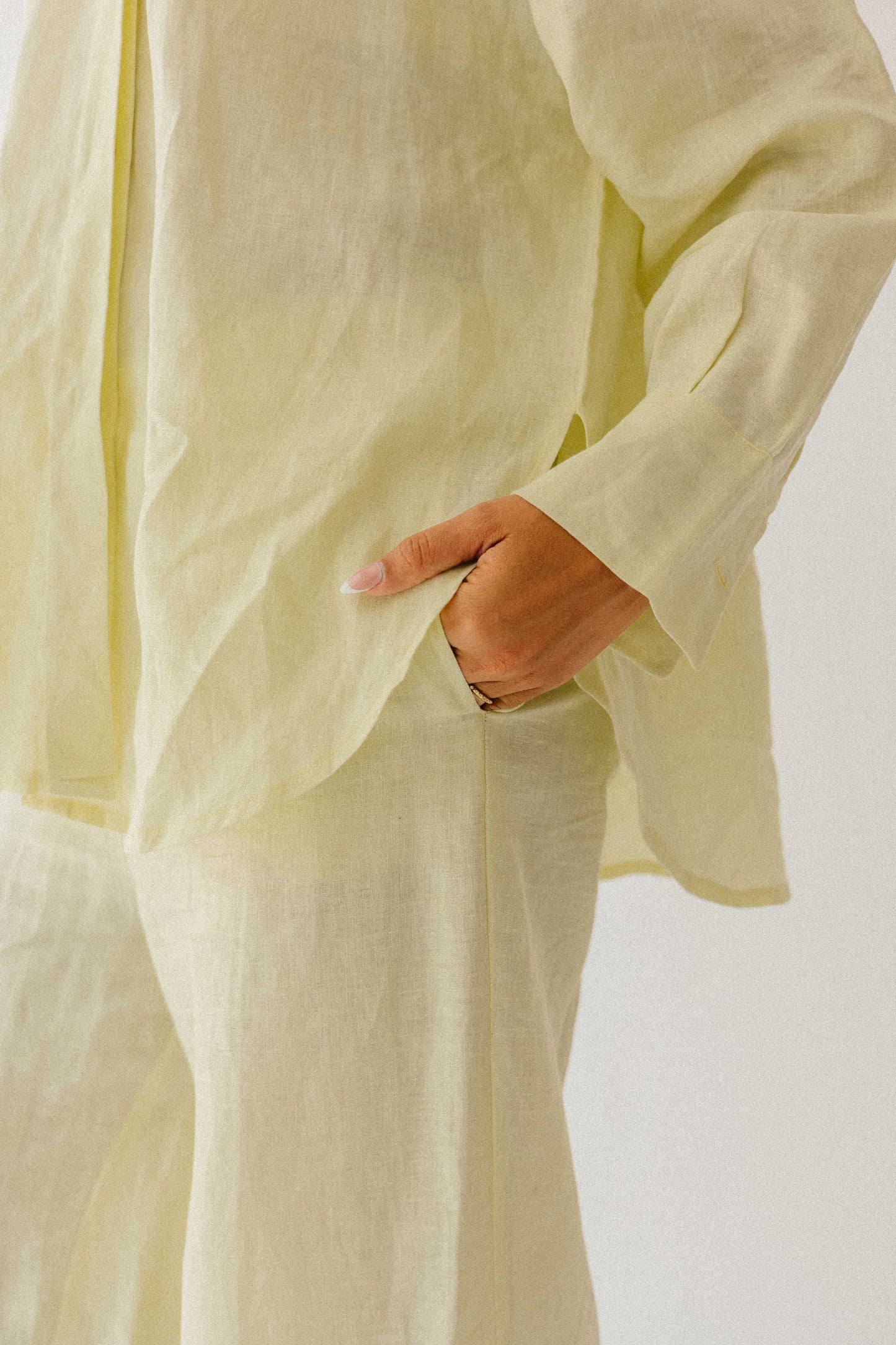 Basic Pant In Butter-yellow
