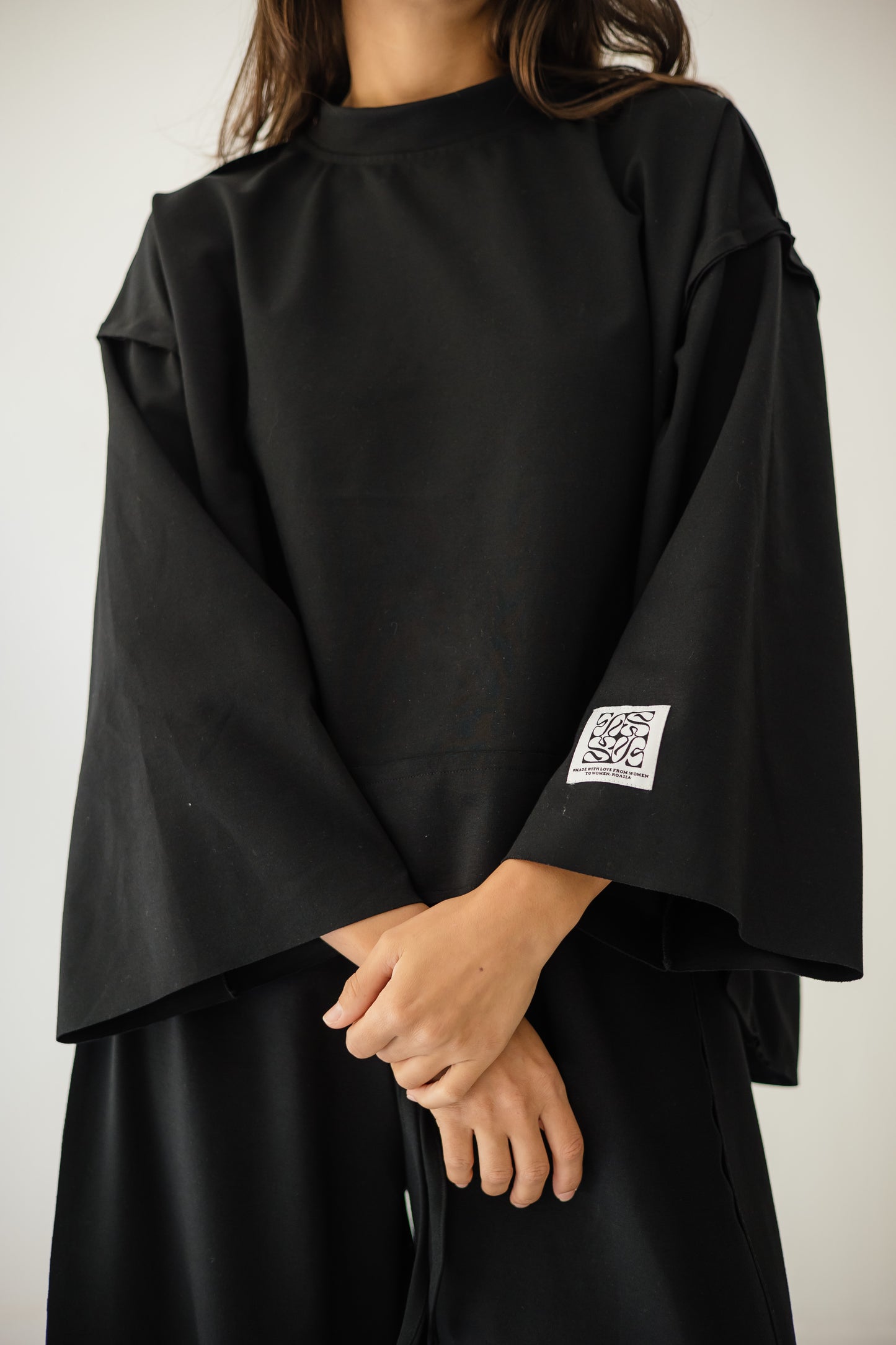 Pocket Cotton Set In Black