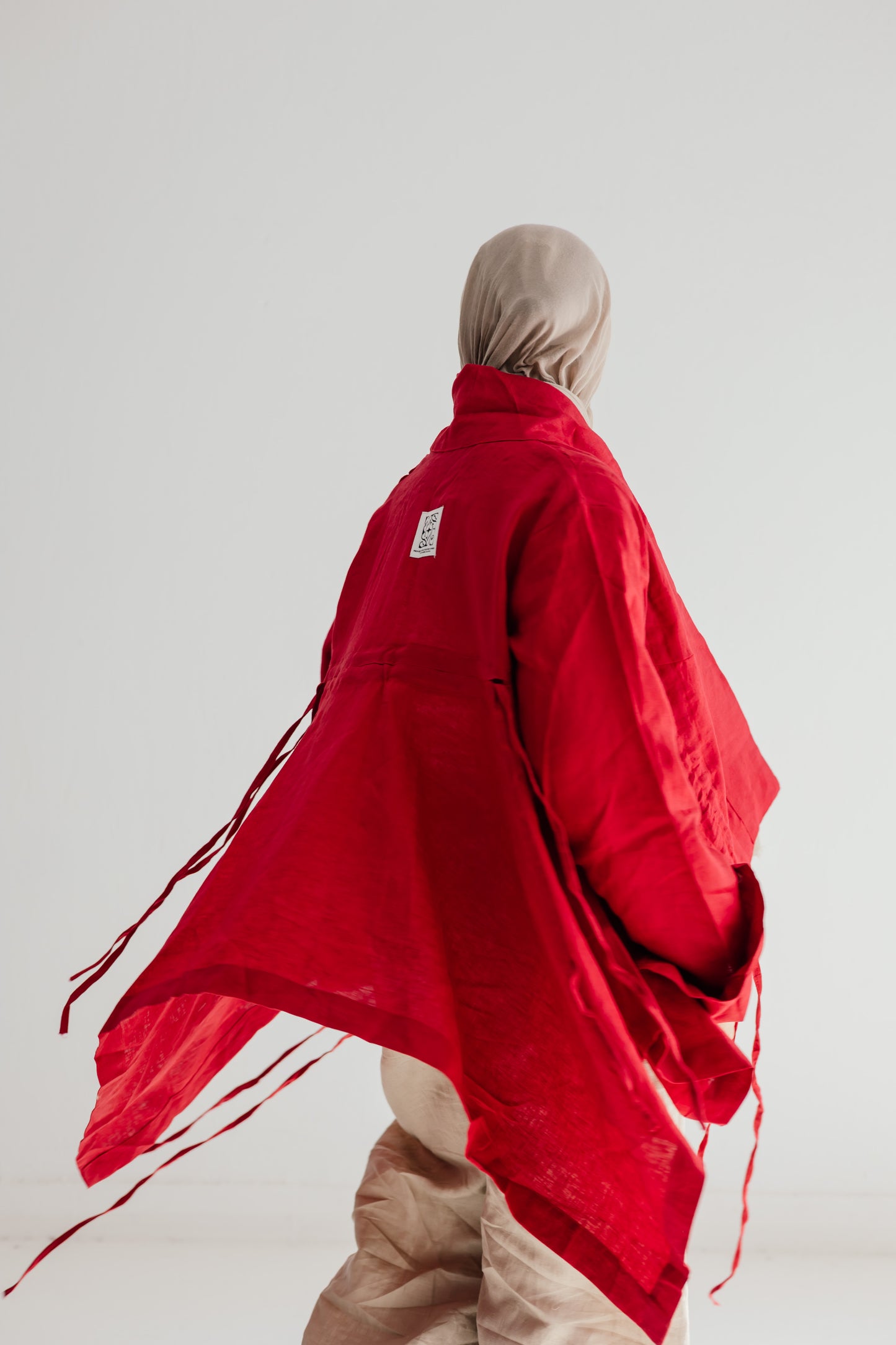 Elastic Kimono In Red