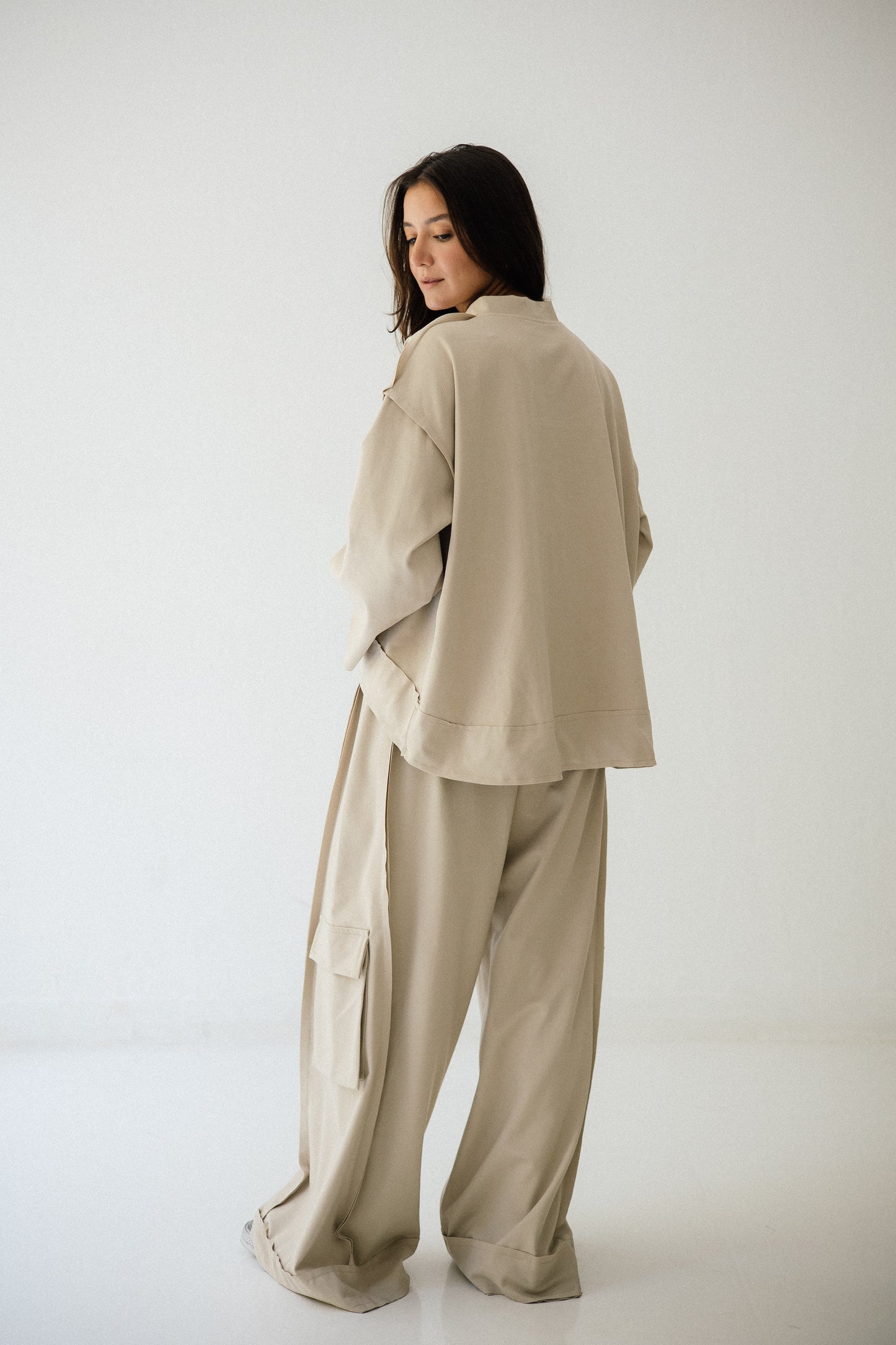 Pocket Cotton Set In Cafe