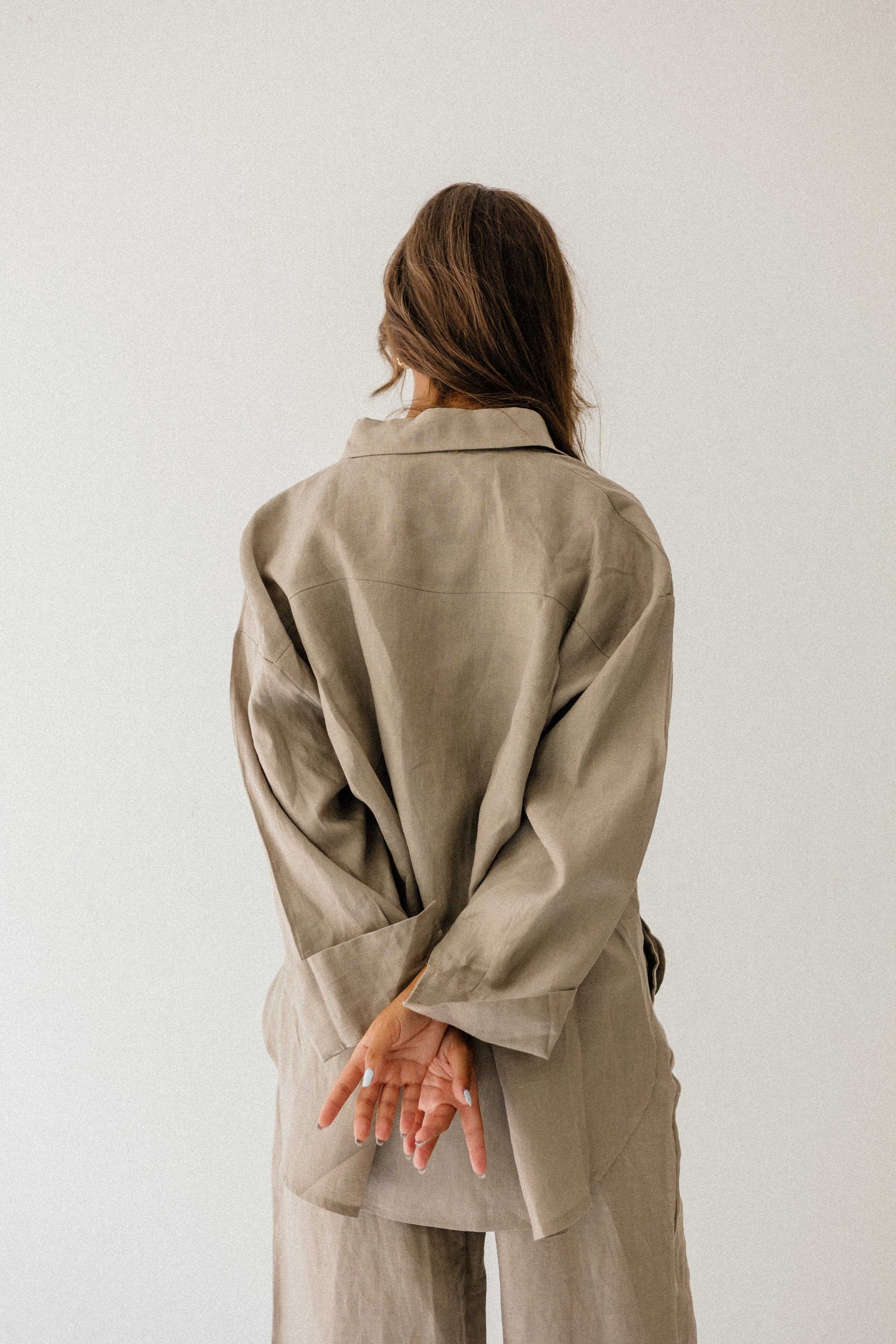 Daily Linen Shirt In Griesh