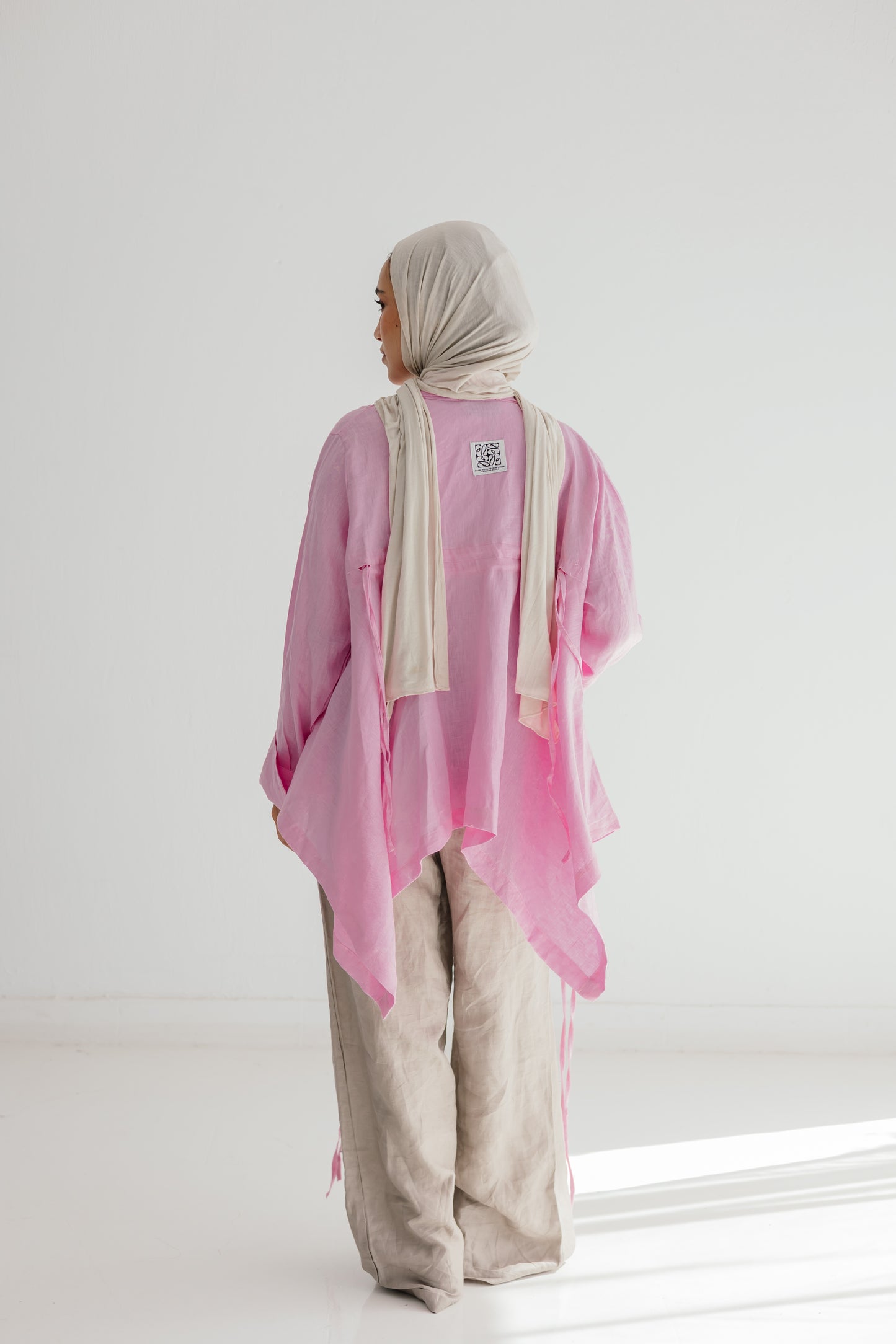Elastic Kimono In Pink