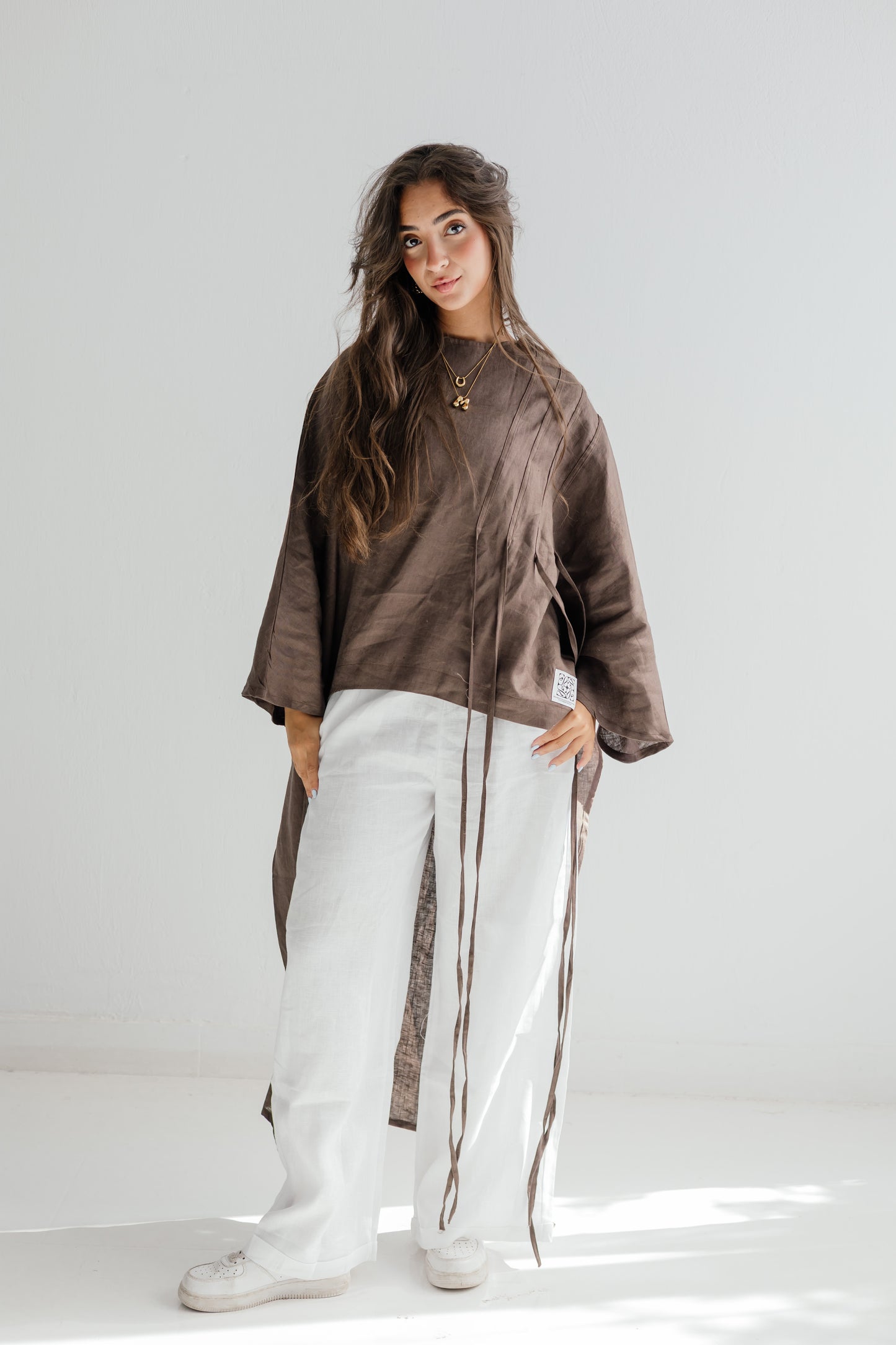 Side To Side Top In Brown