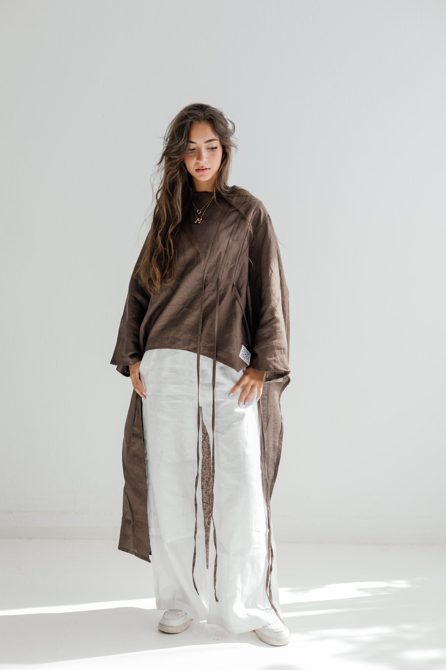 Side To Side Top In Brown