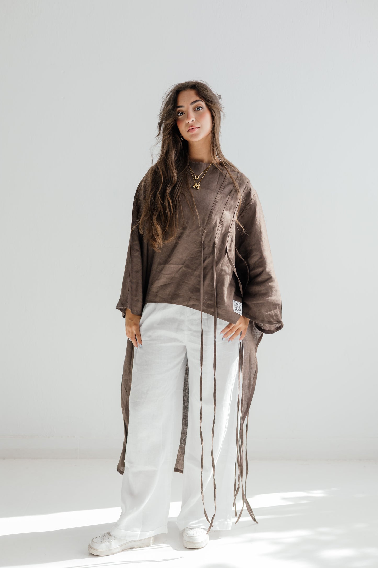 Side To Side Top In Brown