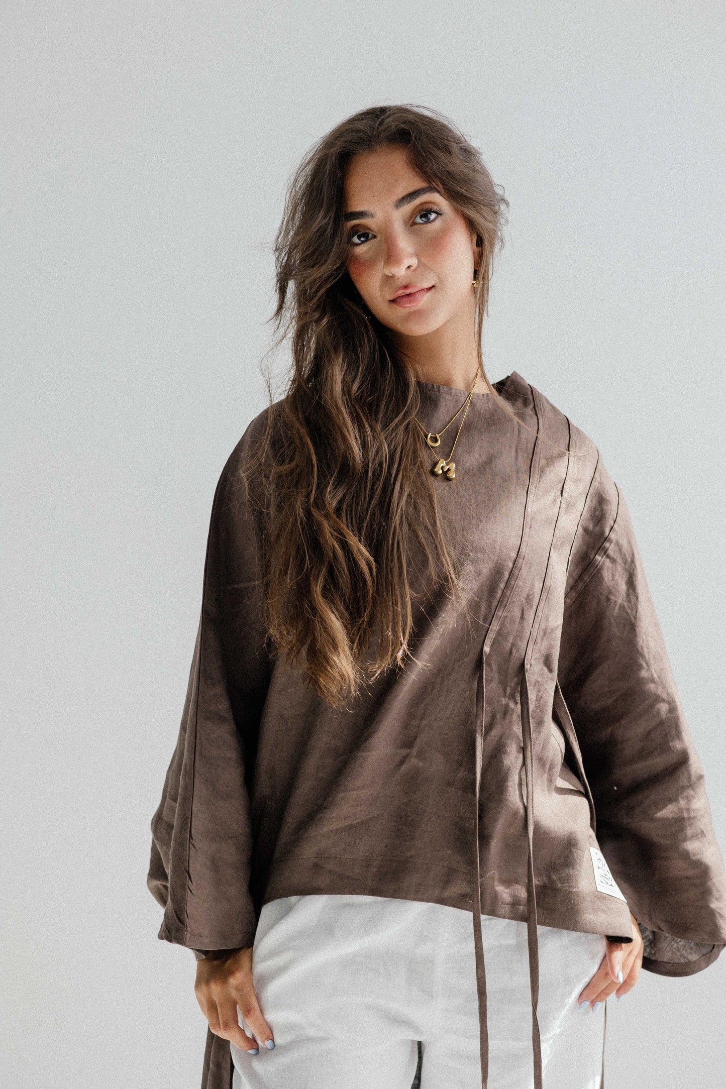 Side To Side Top In Brown